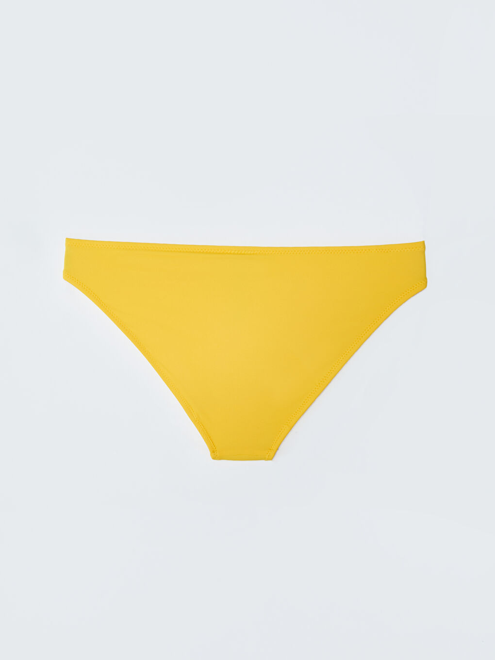 LCW ECO Neon Sarı Düz Raşel Kumaş Kadın Bikini Alt - 1