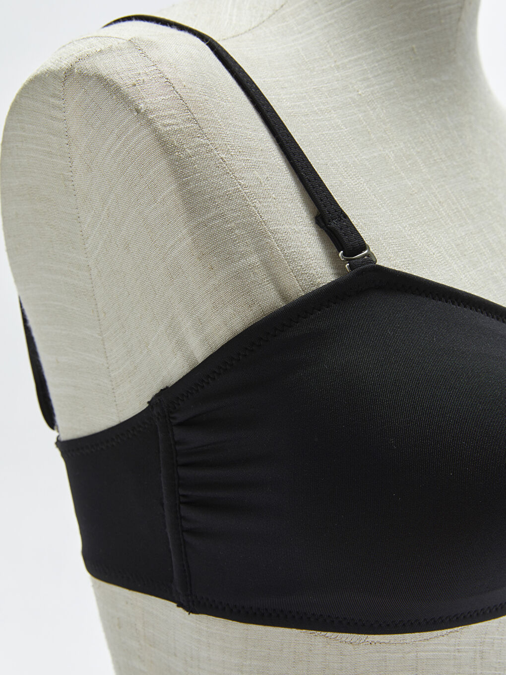 Women's Strappy Plain Bikini Top -S3AB09Z8-CVL