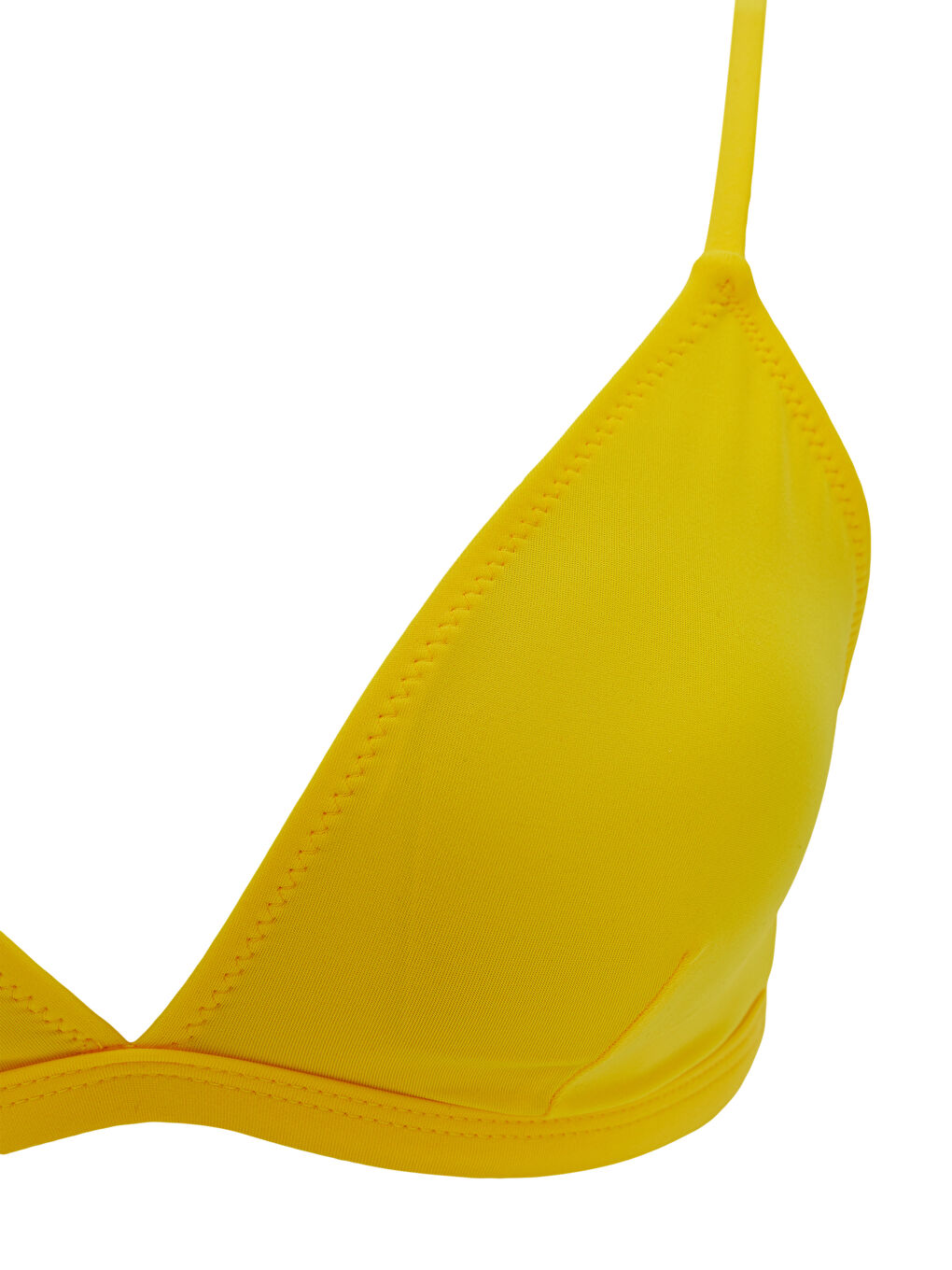 LCW ECO Neon Sarı Kadın Askılı Düz Bikini Üst - 2