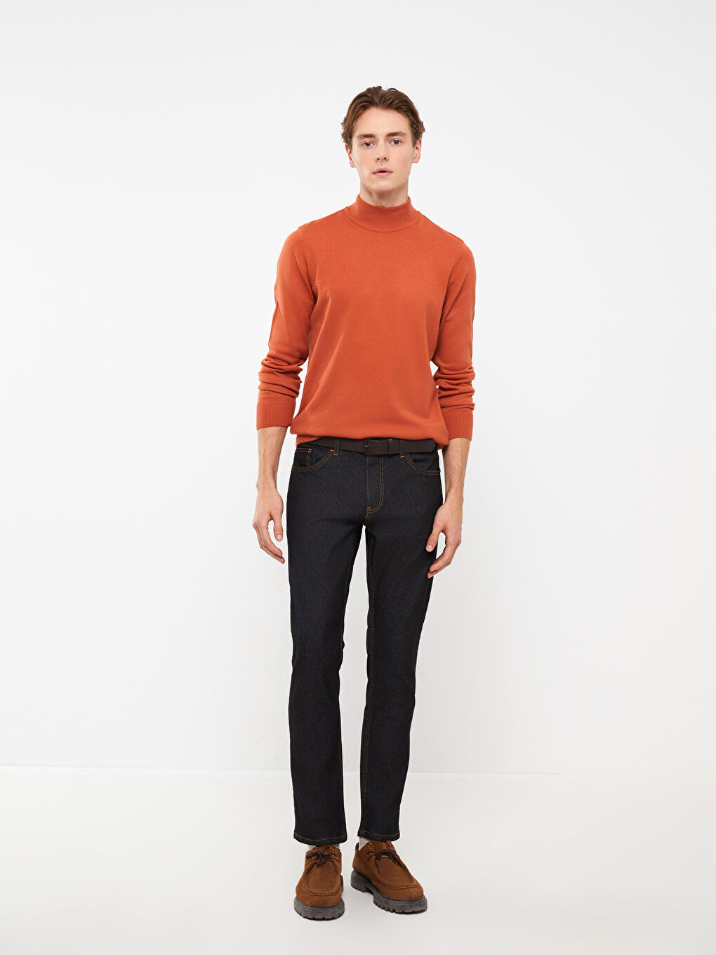 جينز بقصة رفيعة للرجال-2