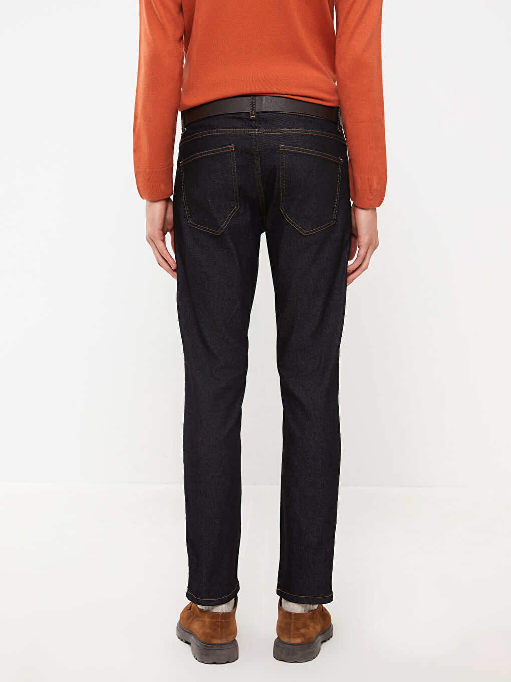جينز بقصة رفيعة للرجال-5