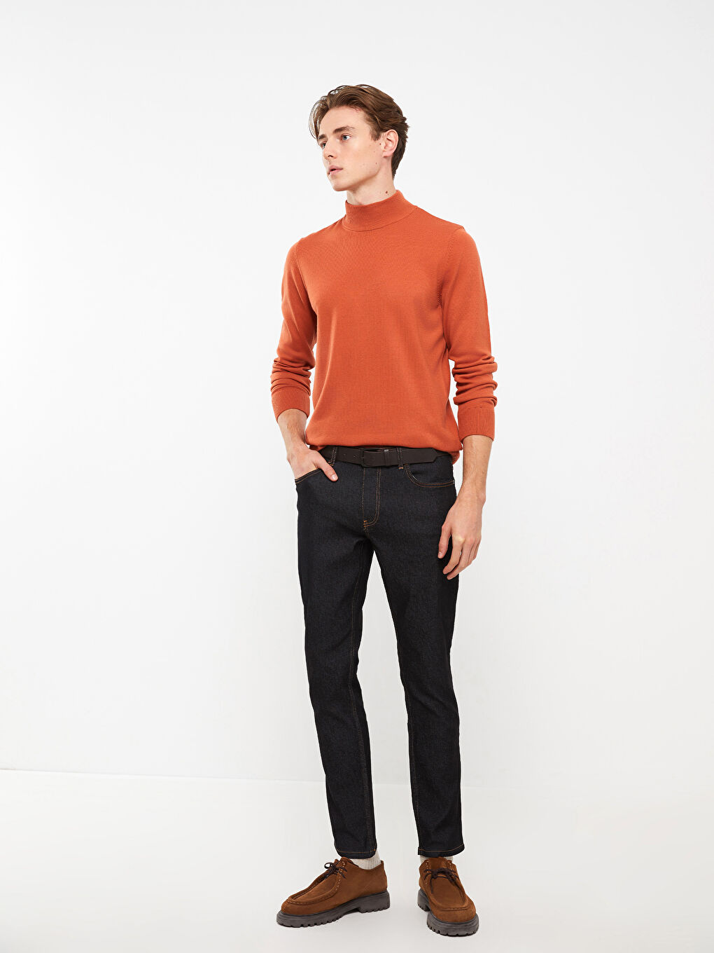 جينز بقصة رفيعة للرجال-1