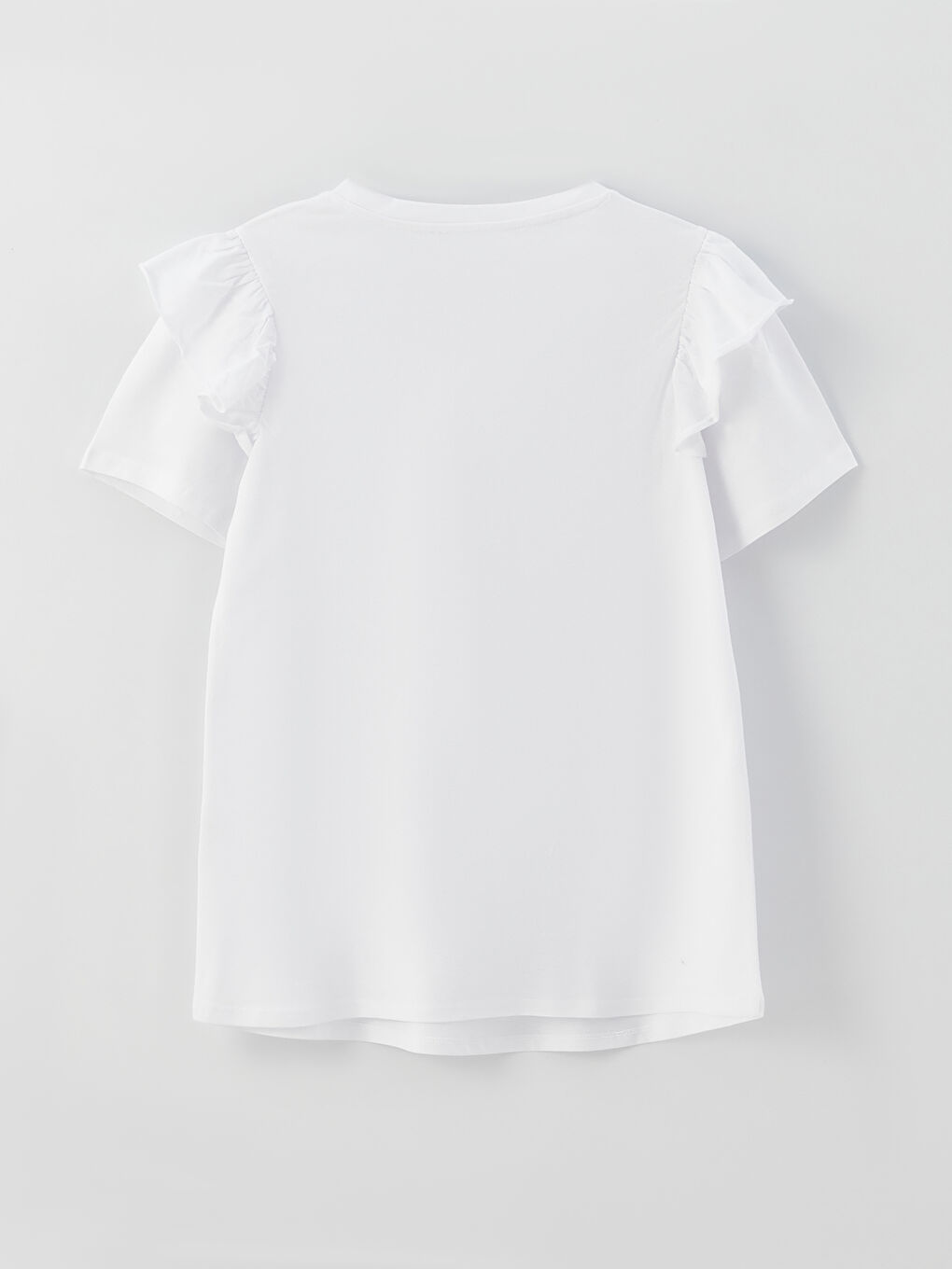 Crew Neck Plain Short Sleeve Maternity T-Shirt-6