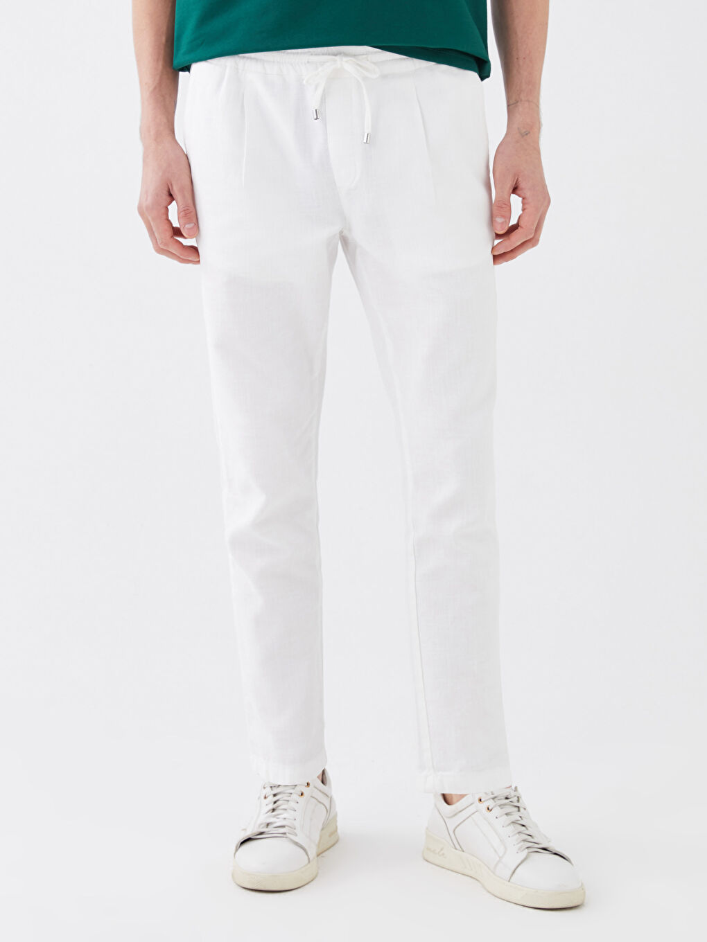 Ekru Slim Fit Erkek Pantolon-2