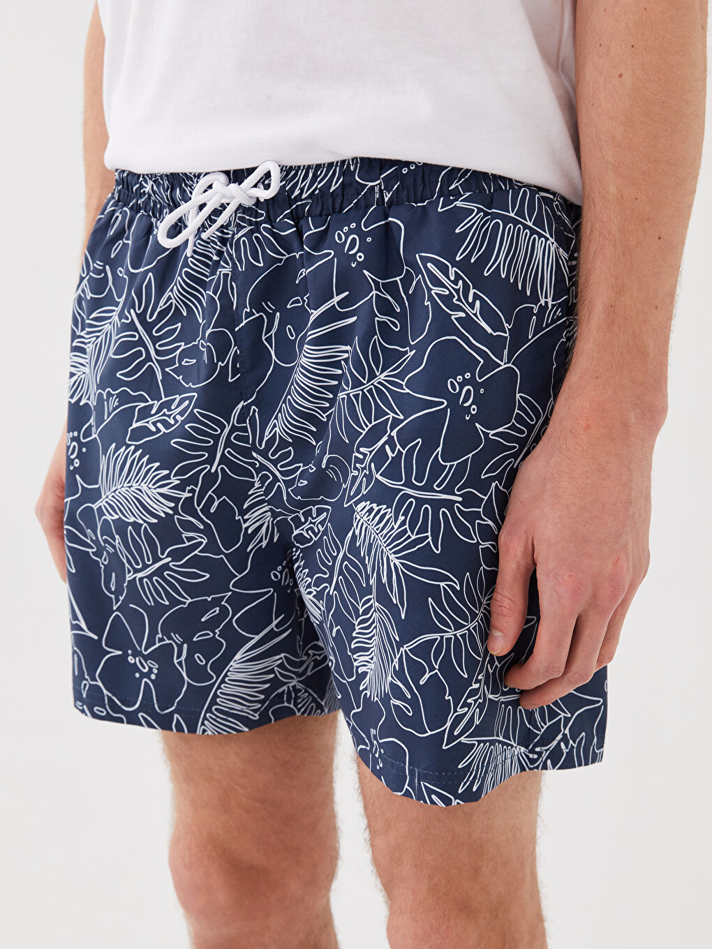 Short Patterned Men's Swimming Shorts -S3AB95Z8-LSJ