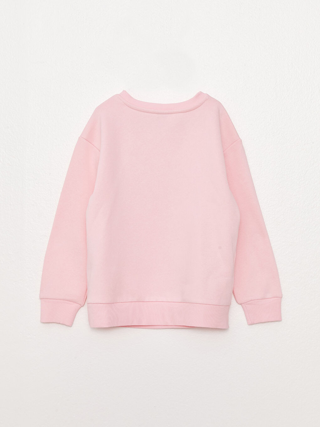 Crew Neck Printed Long Sleeve Girls' Sweatshirt-1