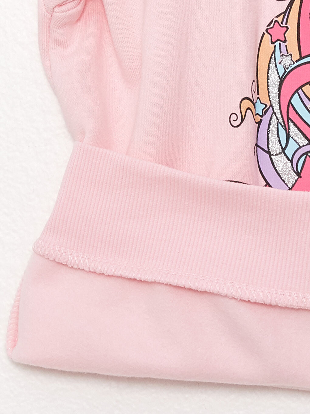 Crew Neck Printed Long Sleeve Girls' Sweatshirt-2