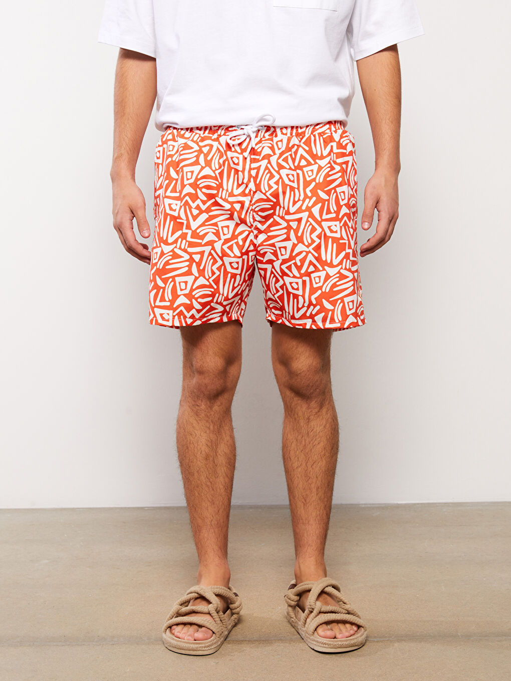 Short Pattern Men's Swimwear -S3AC06Z8-LSR