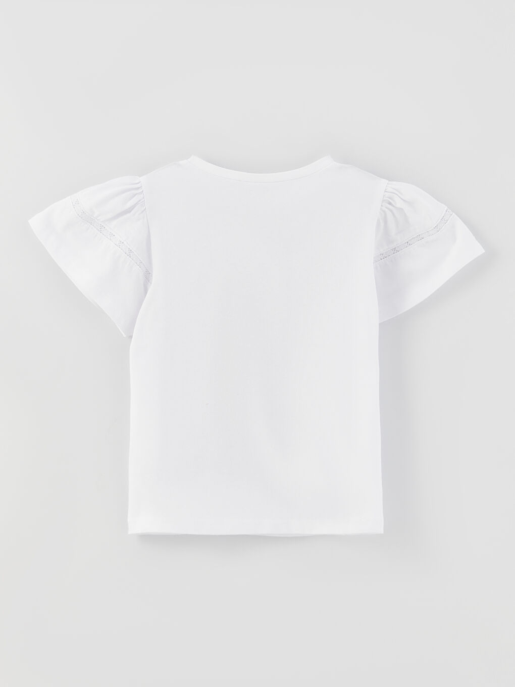 T-shirt pour Filles à Manches Courtes avec Col Rond et Sequins Double Face-2