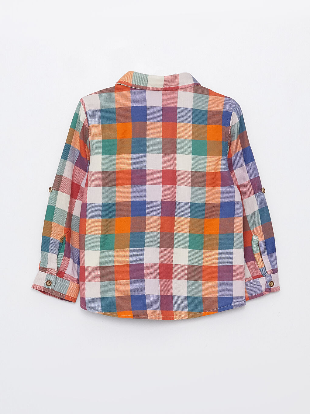 Checked Patterned Long Sleeve Baby Boy Shirt-5