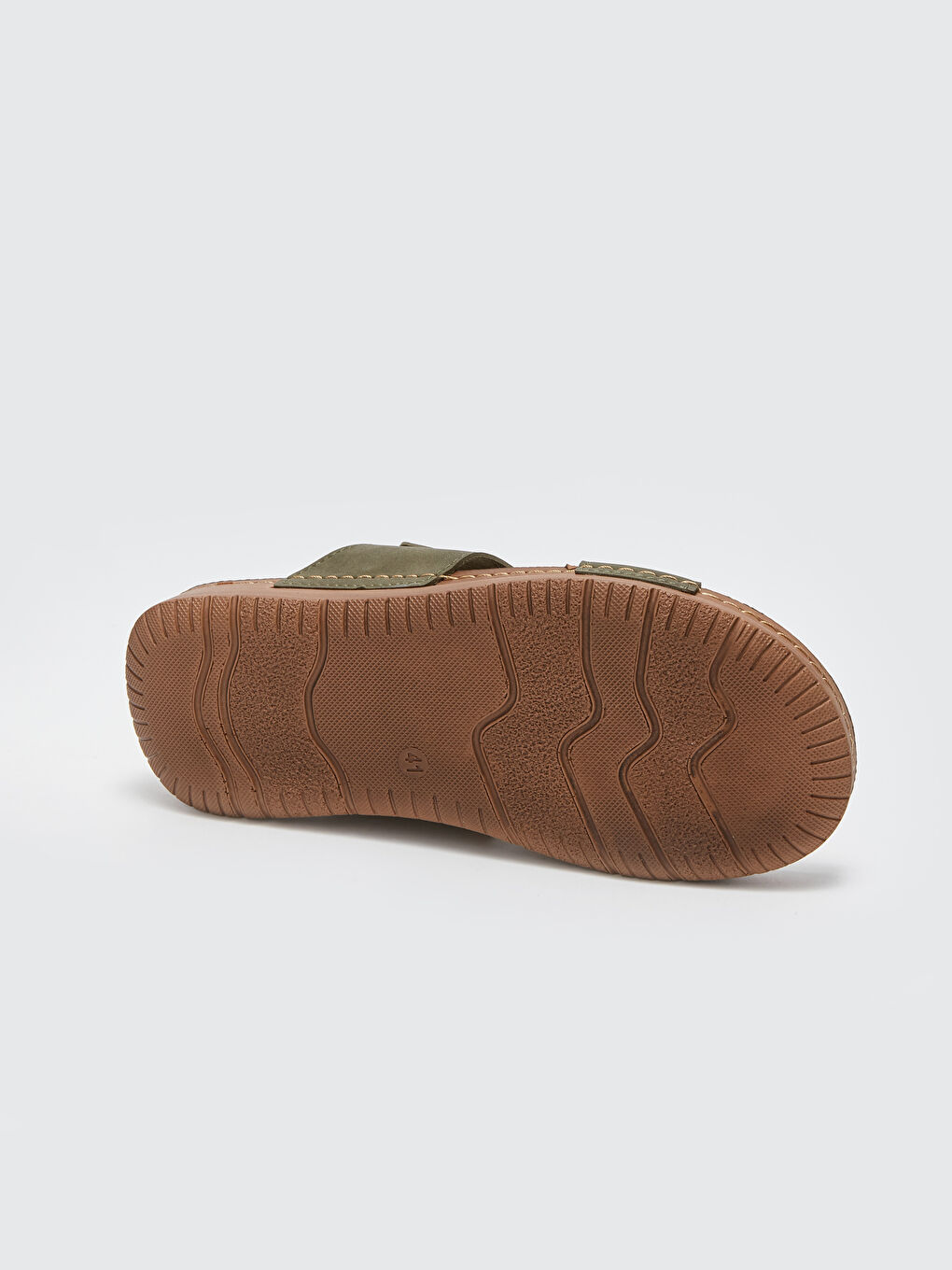 Haki Çapraz Bantlı Erkek Terlik-3