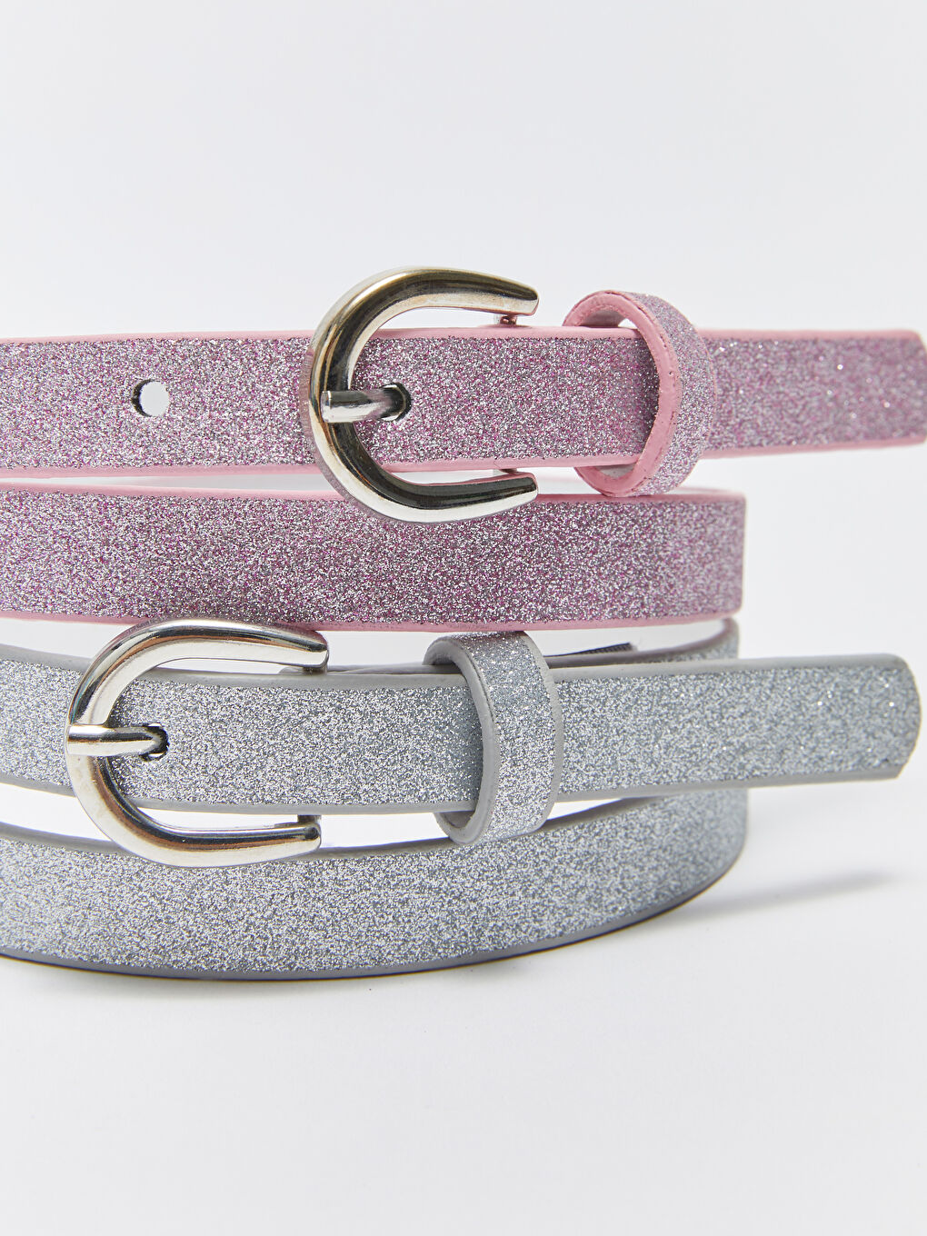 Karışık Simli Kız Çocuk Kemer 2'li-3