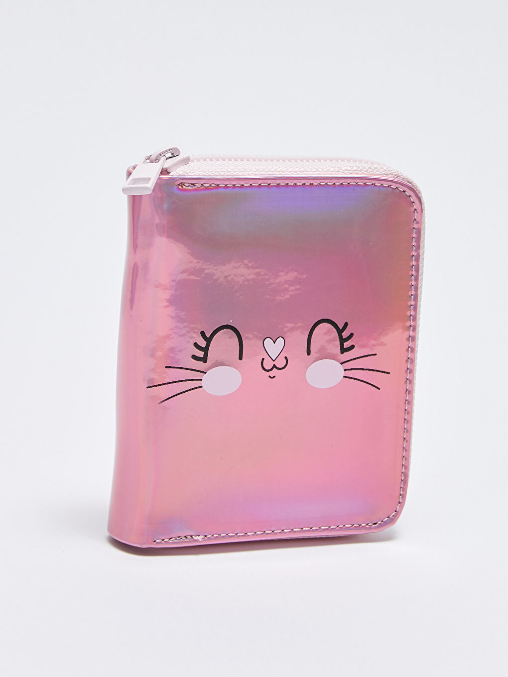 Leather Look Printed Girl's Wallet