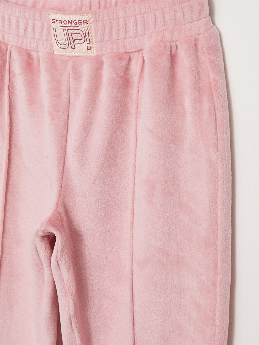 Основни кадифени спортни панталони джогър за момичета с еластична талия-2
