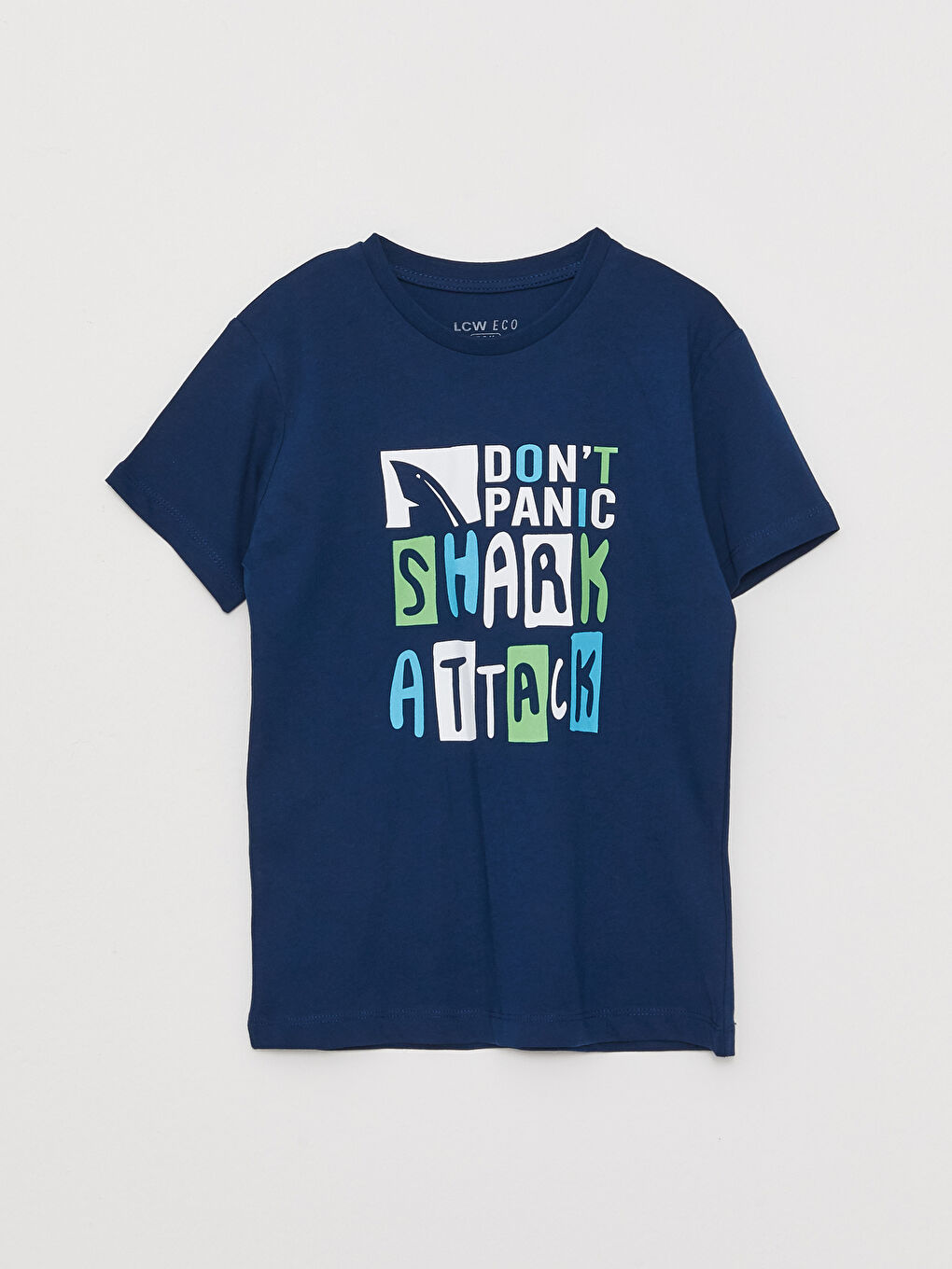 Crew Neck Printed Short Sleeve Boys' T-Shirt -S3AC72Z4-Q9E
