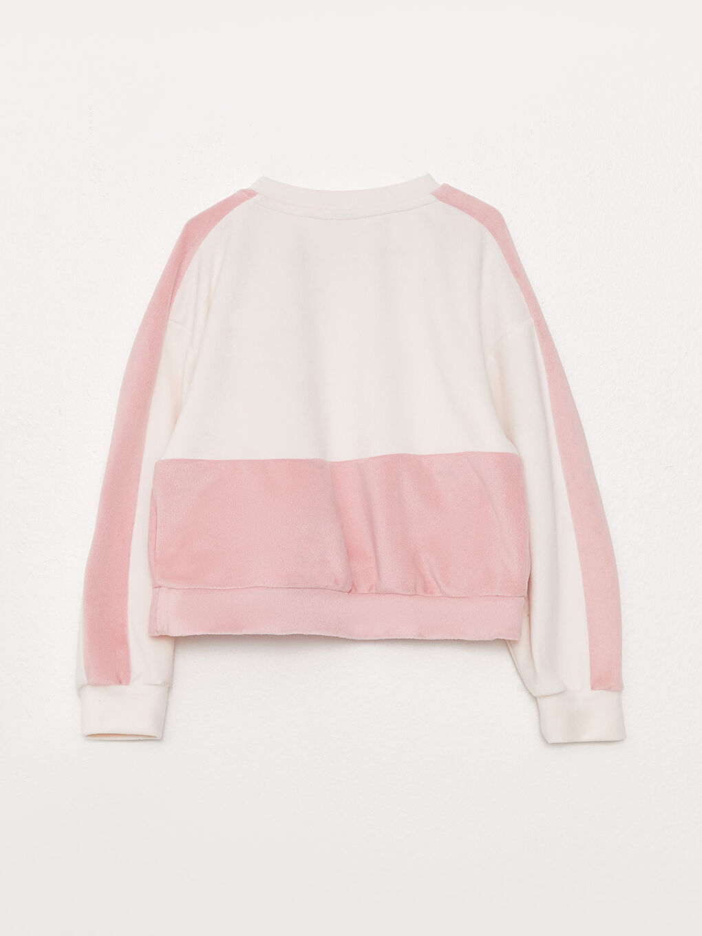 Crew Neck Color Block Long Sleeve Girls' Sweatshirt -S3AC92Z4-FQG