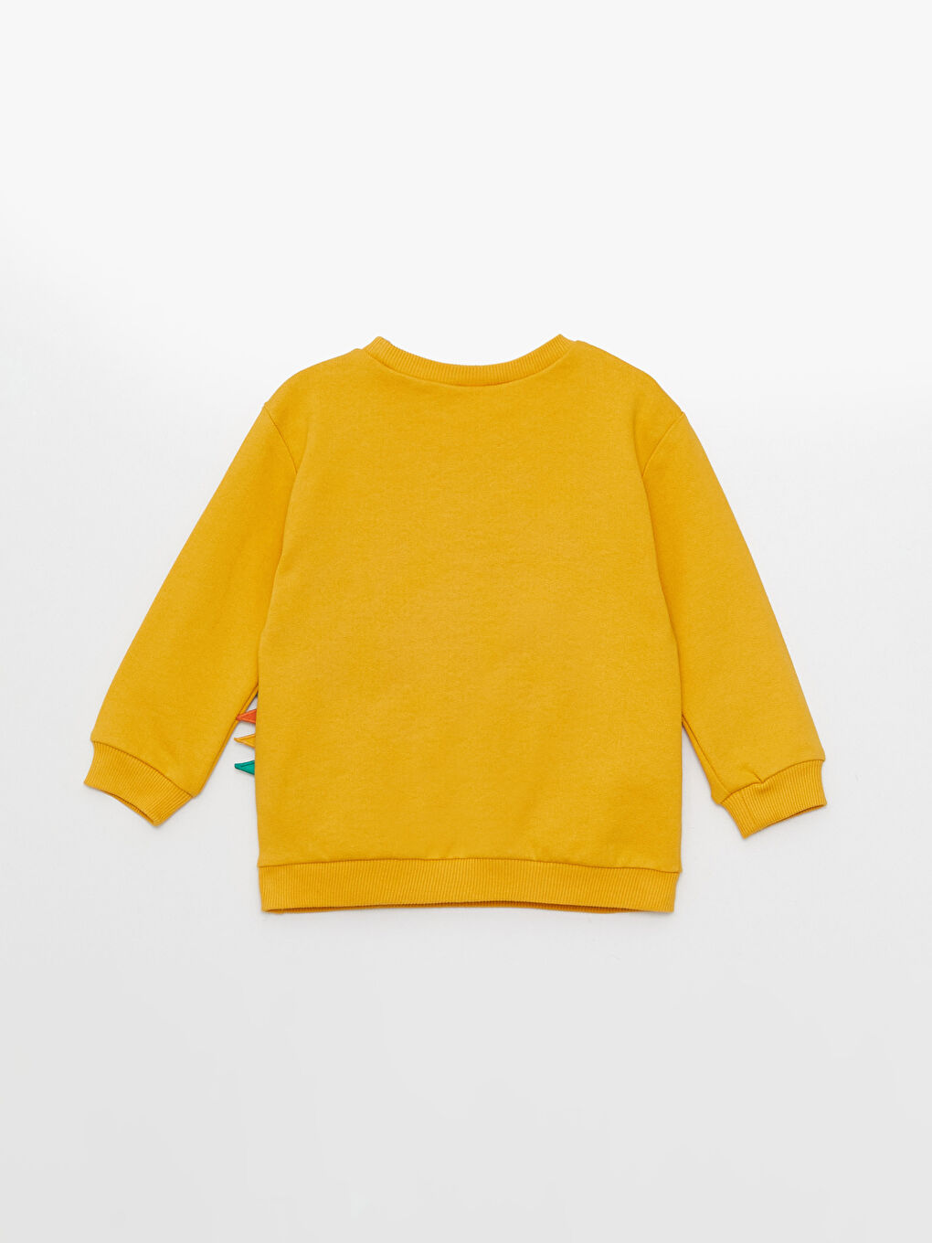 Sarı Bisiklet Yaka Uzun Kollu Baskılı Erkek Bebek Sweatshirt-1