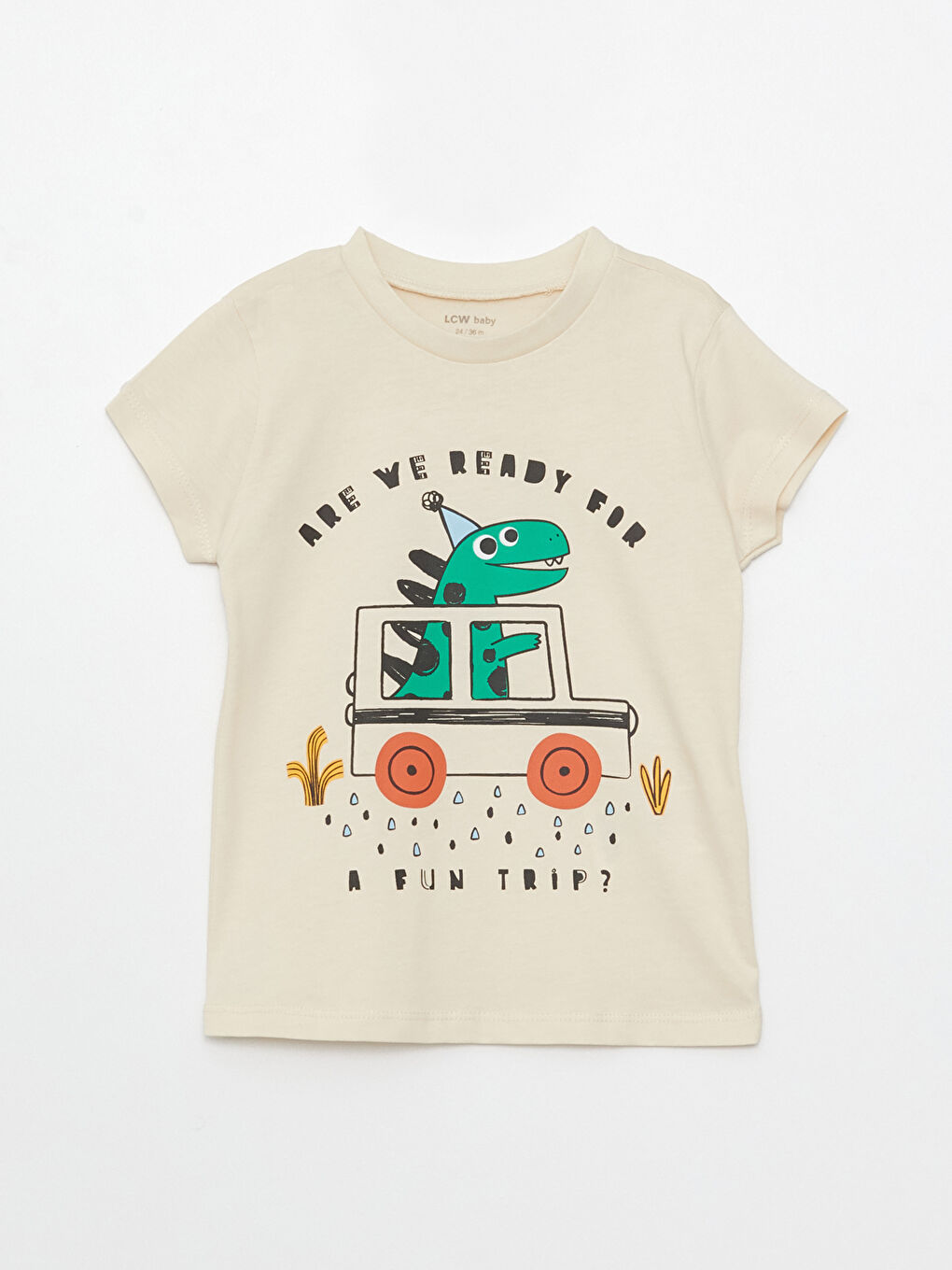 Crew Neck Long Sleeve Printed Baby Boy Pajamas Set of 2-1