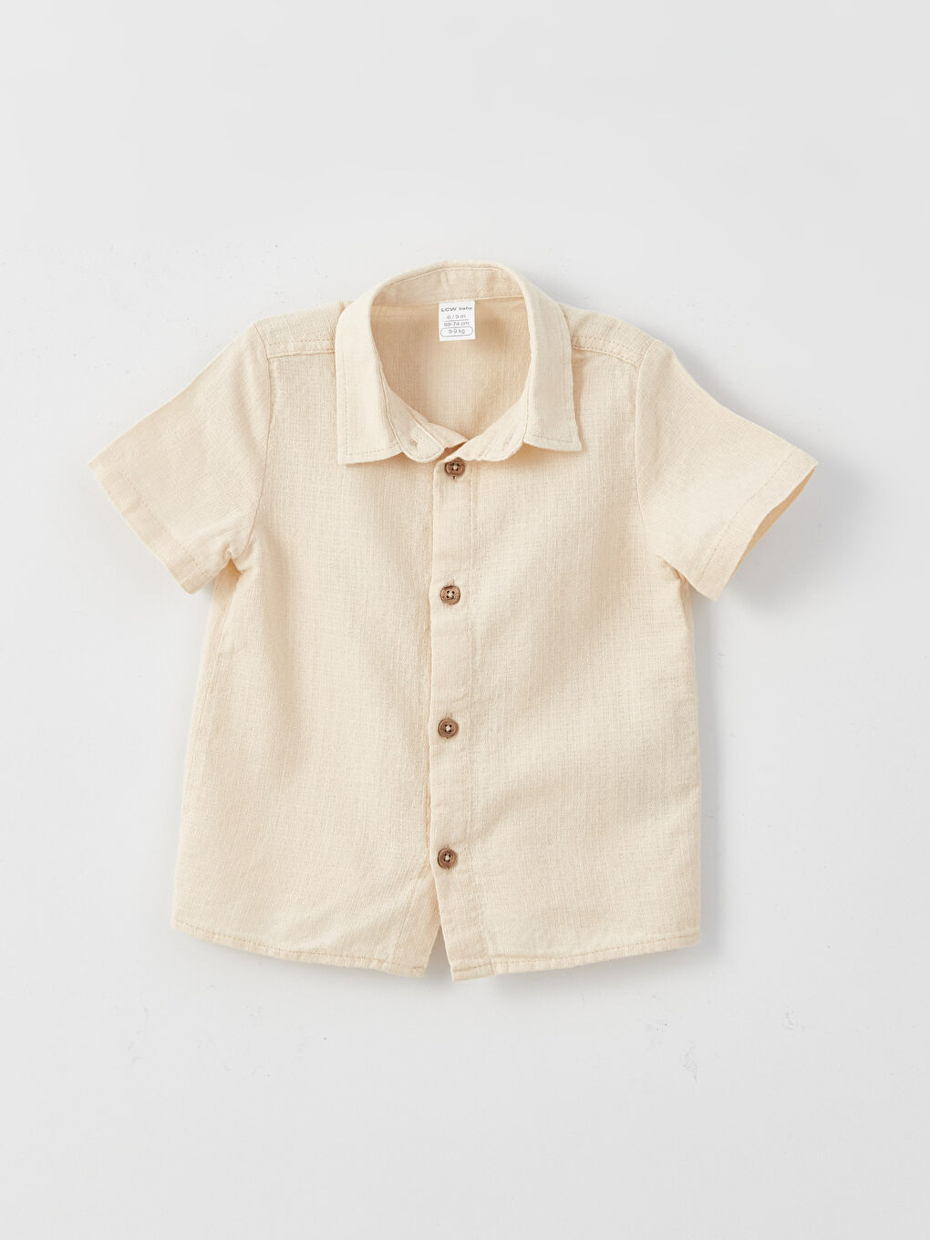 Set 2 Bucăți Cămașă și Pantaloni Bebeluși Băieți cu Mânecă Scurtă-1