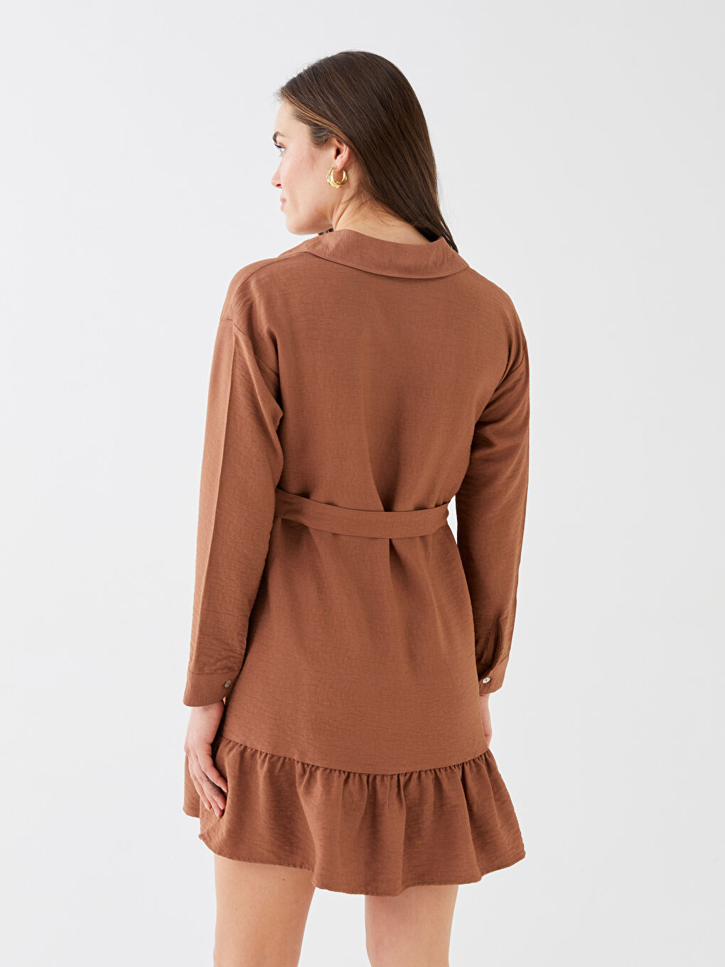 Shirt Neck Regular Long Sleeve Maternity Dress -S3AD27Z8-V54