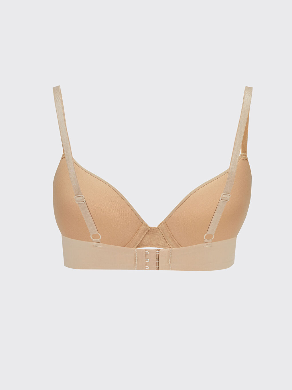 Pembe Balenli Dolgusuz Düz Tişört Sütyen-1