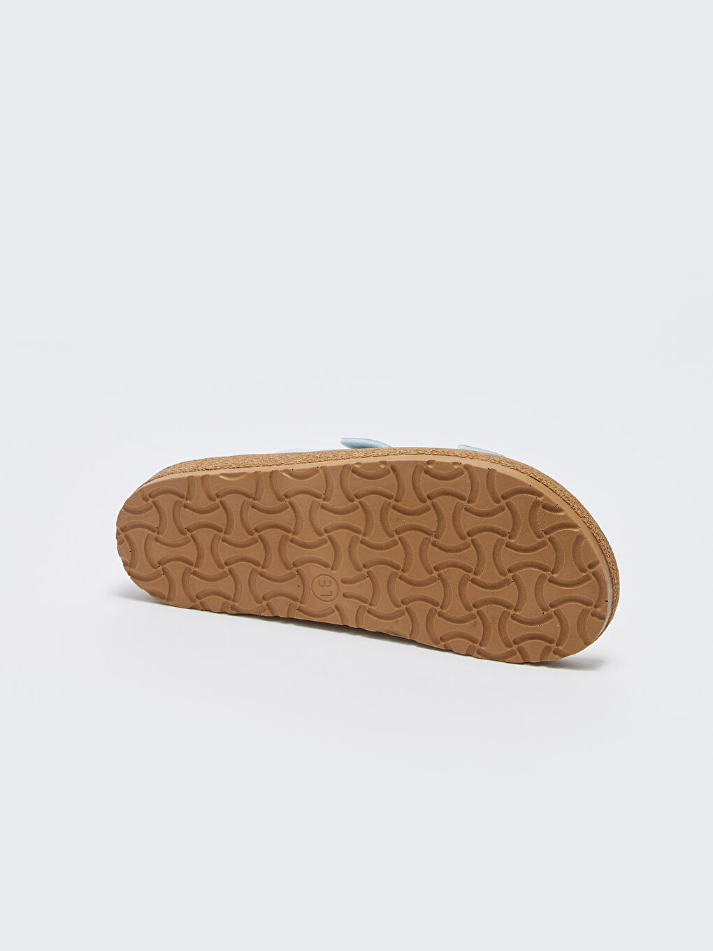 Mavi Çift Bantlı Toka Detaylı Kadın Terlik-3