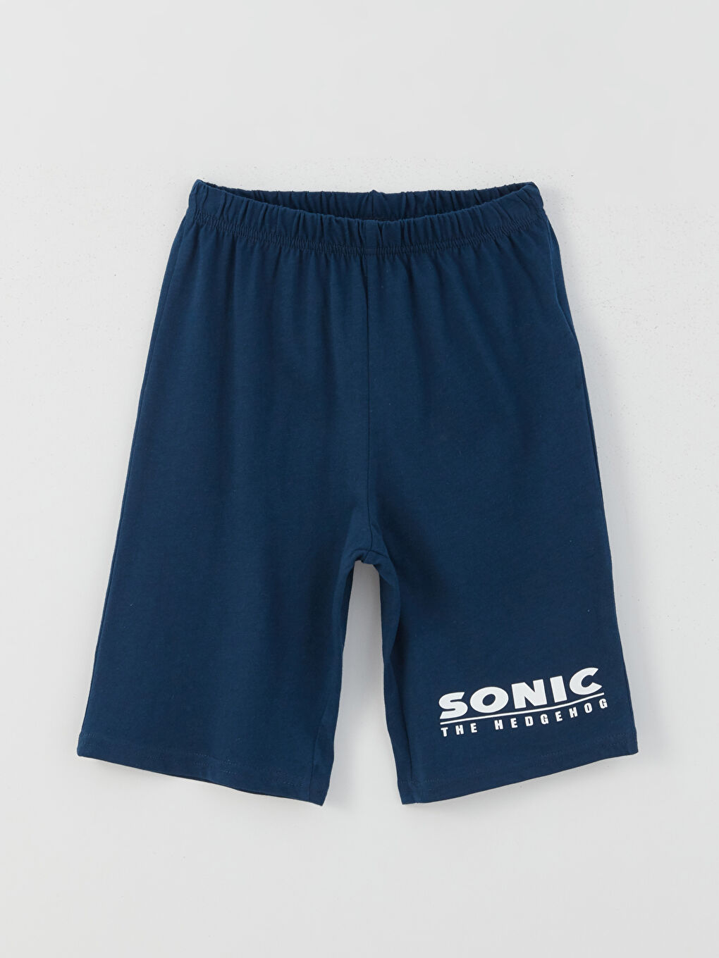 Crew Neck Sonic Printed Short Sleeve Boys' Shorts Pyjama Set-2