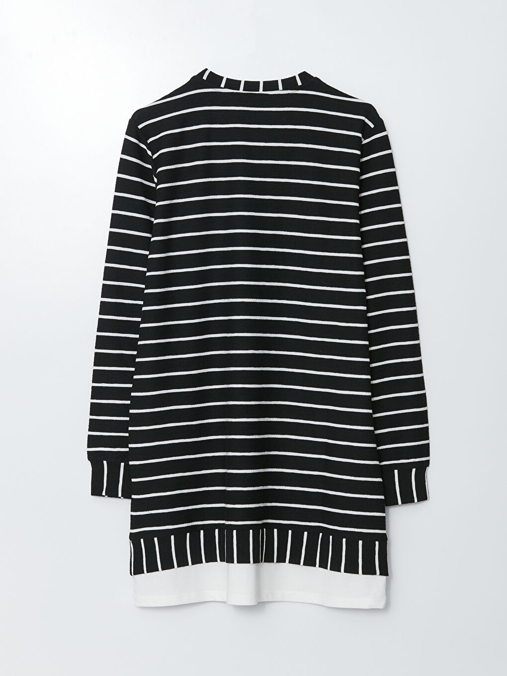 әйелдерге арналған жолақты ұзын жеңді оверсайз туника-6