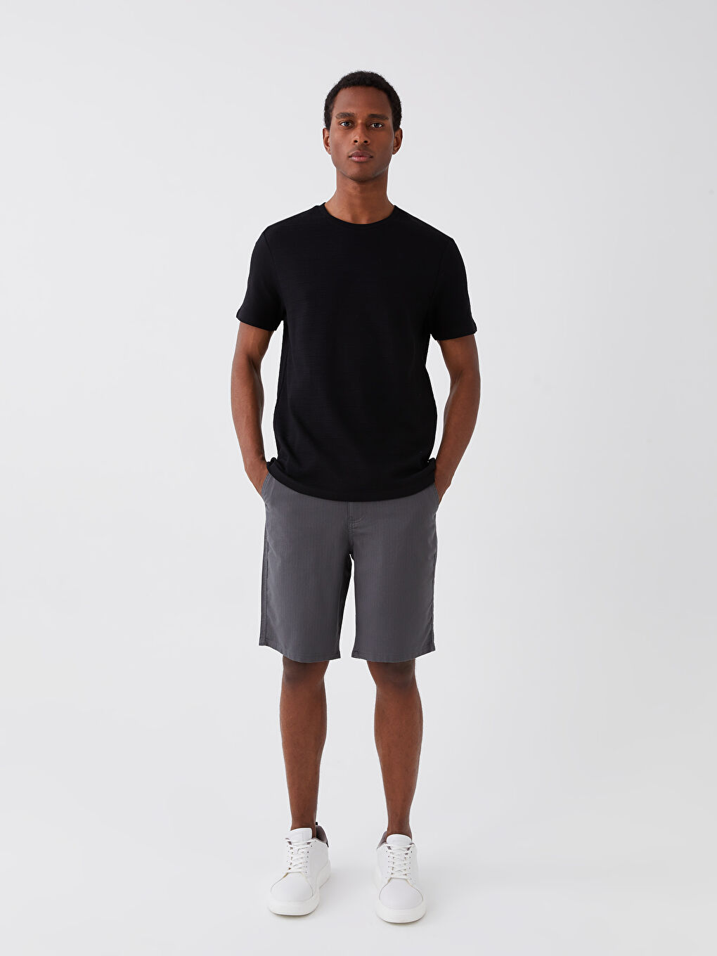 Standard Fit Men's Bermuda Shorts -S3AD97Z8-SUR