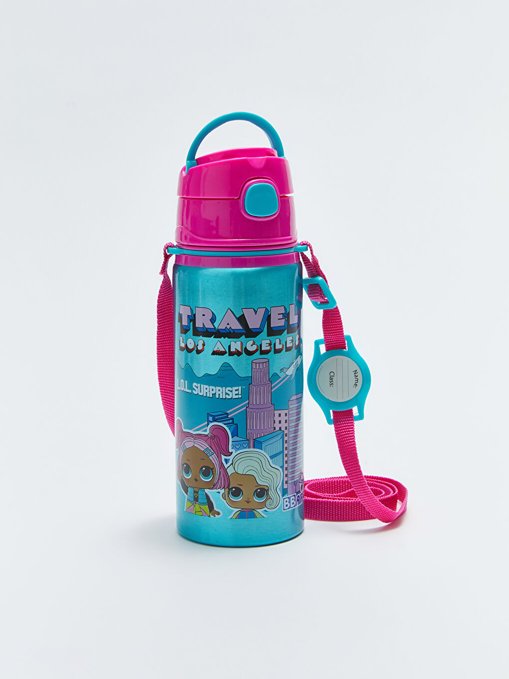 LOL Licensed Girl Water Bottle with Straw 500 Ml
