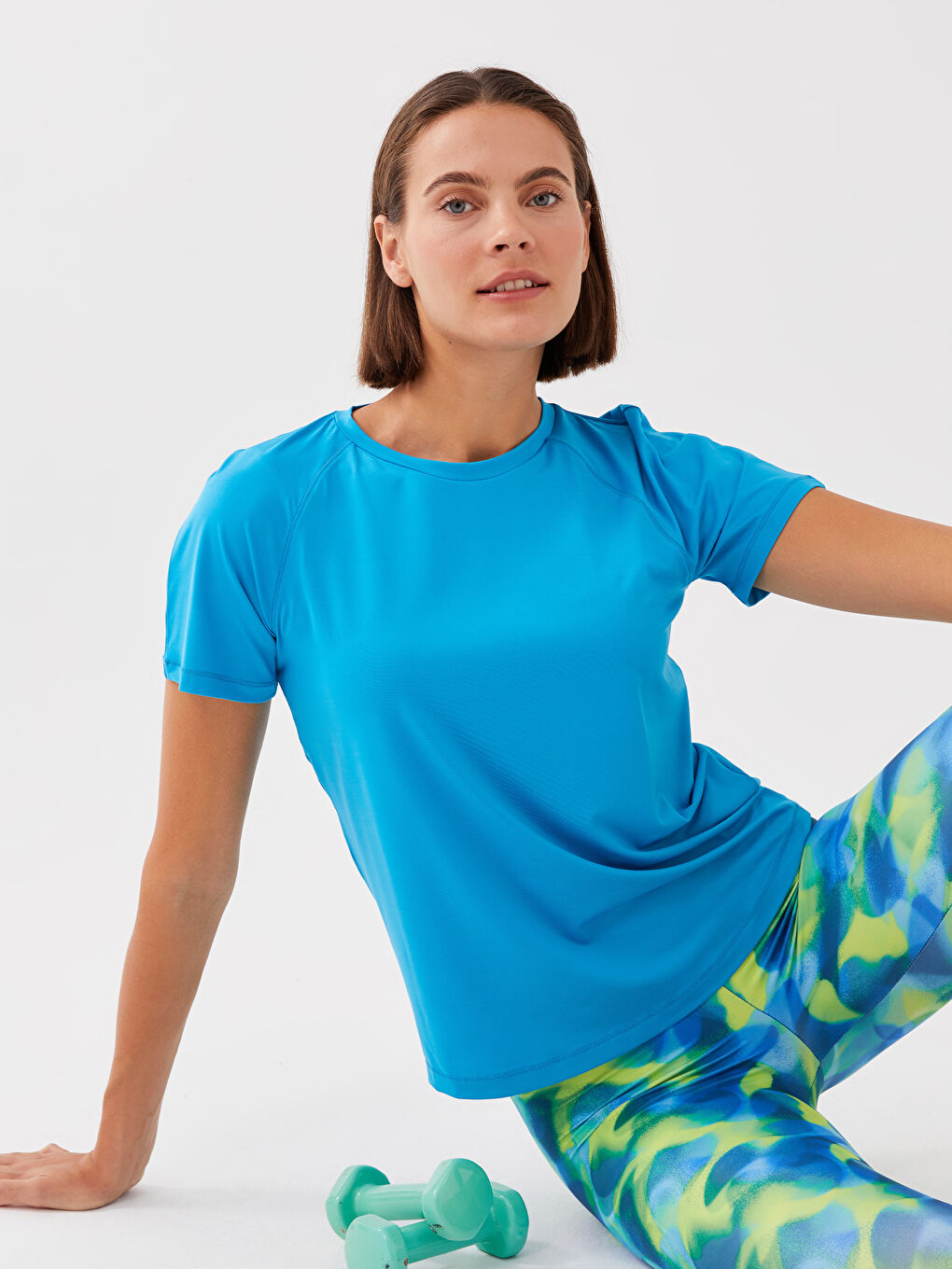 Спортивная Женская Футболка С Коротким Рукавом И Светоотражающим Принтом