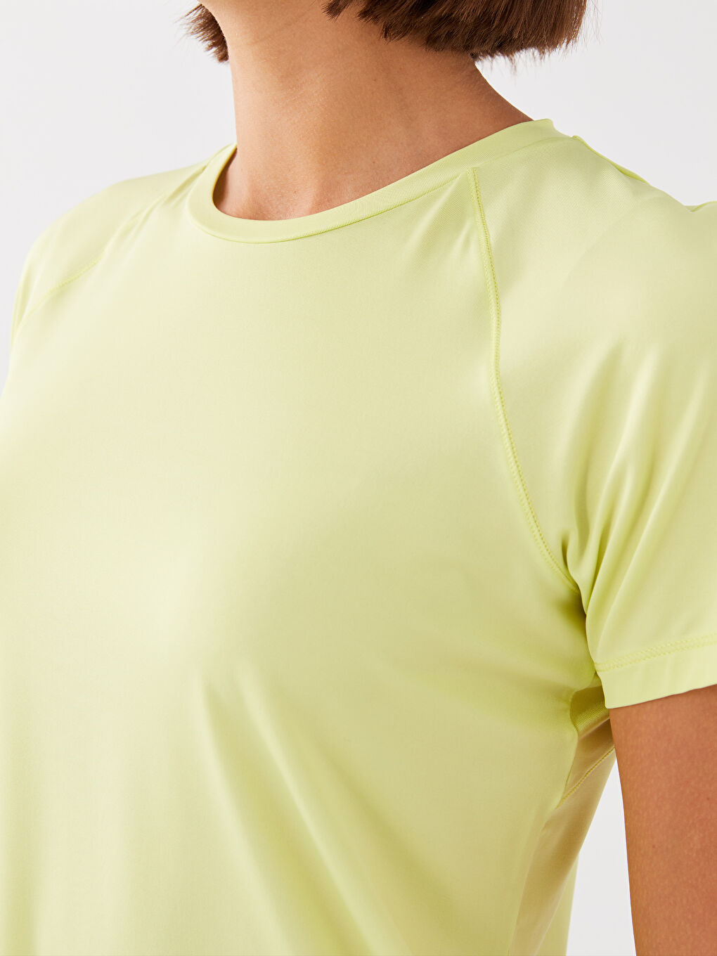 T-shirt de sport pour Femmes à Manches Courtes avec Imprimé Réflecteur-3