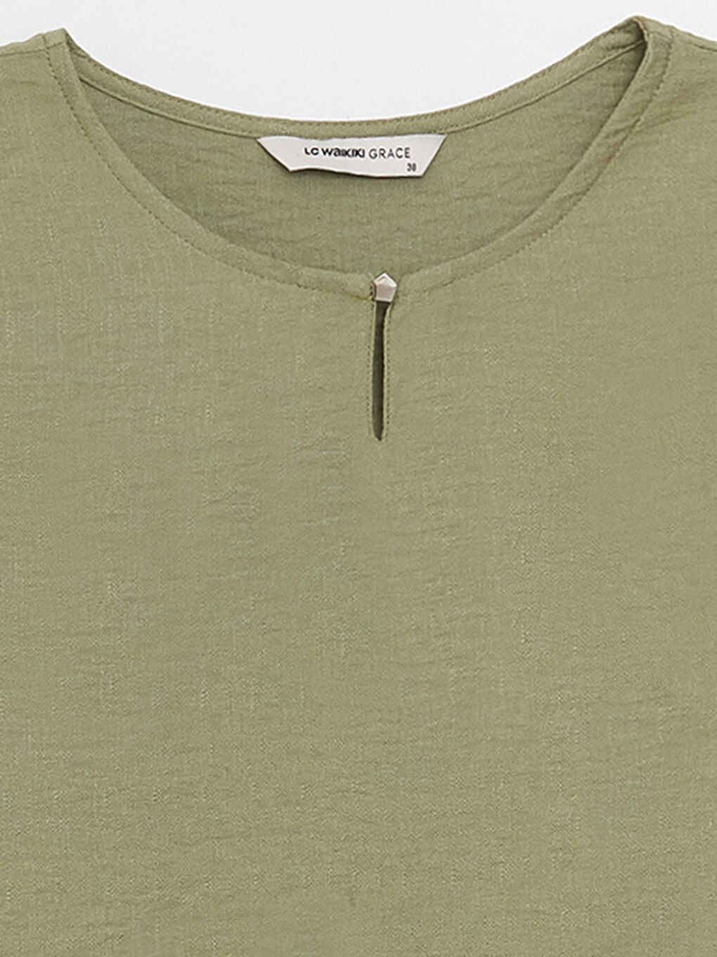 Crew Neck Plain Long Sleeve Women's Blouse-13