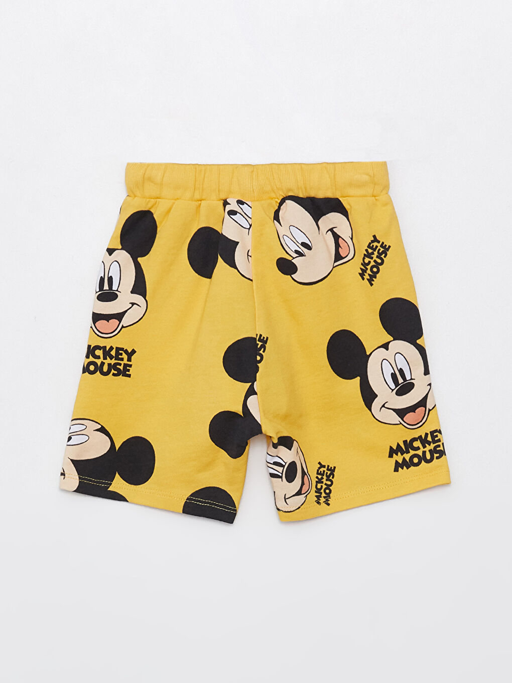 شورت للأولاد الرضع بطبعة ميكي ماوس بخصر مرن-1