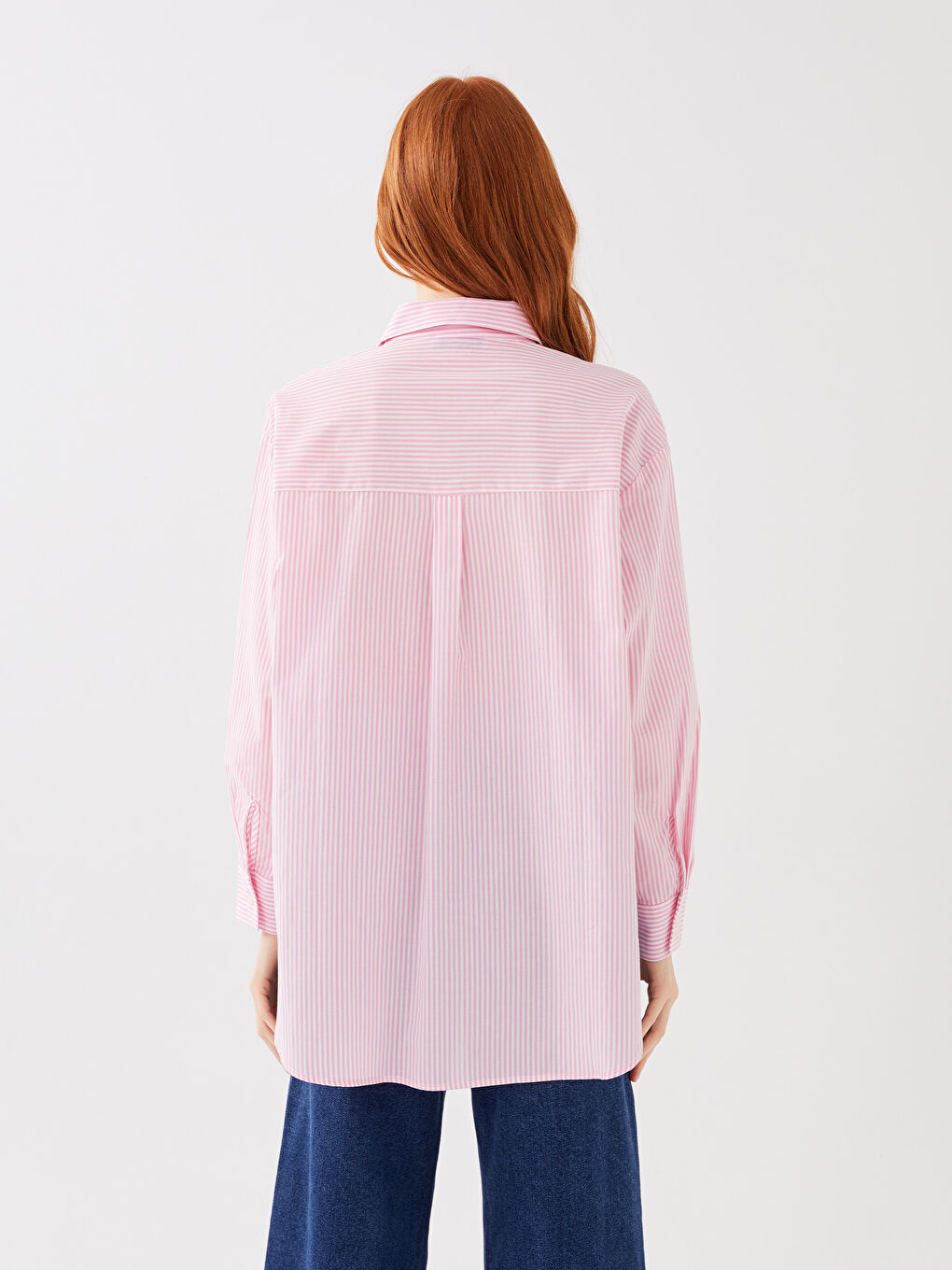 LC Waikiki Women's Striped Long Sleeve Shirt -S3AE60Z8-LHK
