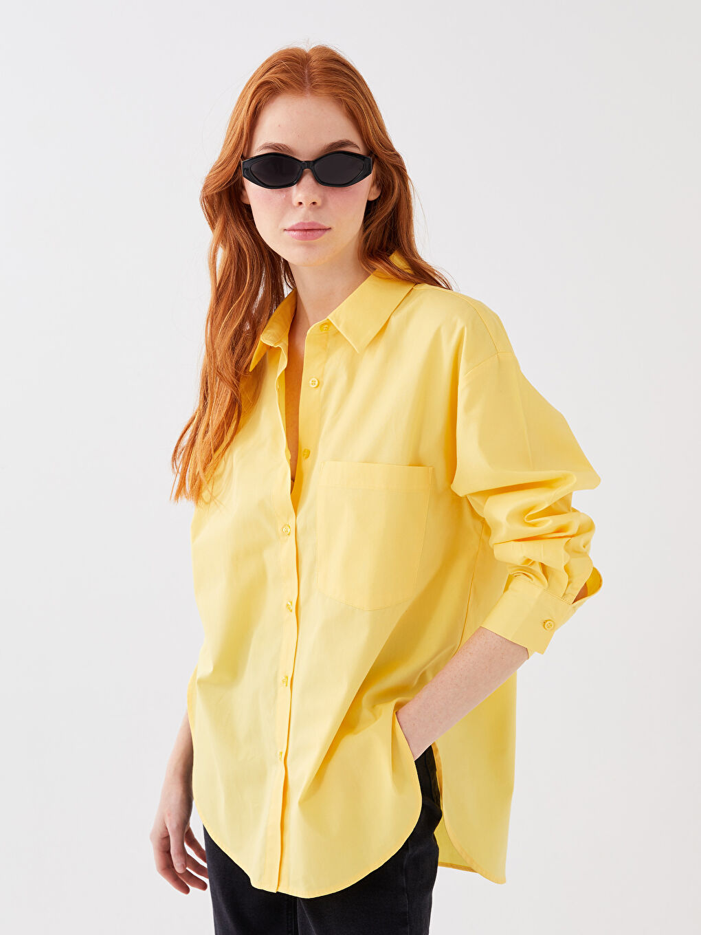 Oversize Poplin Women's Shirt