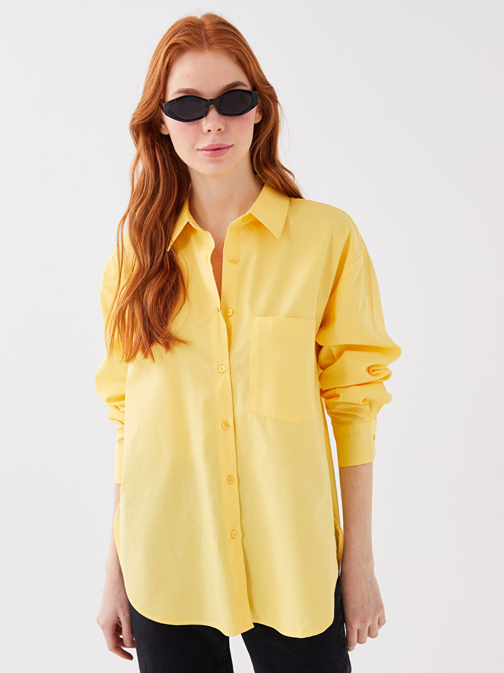 Oversize Poplin Women's Shirt-1