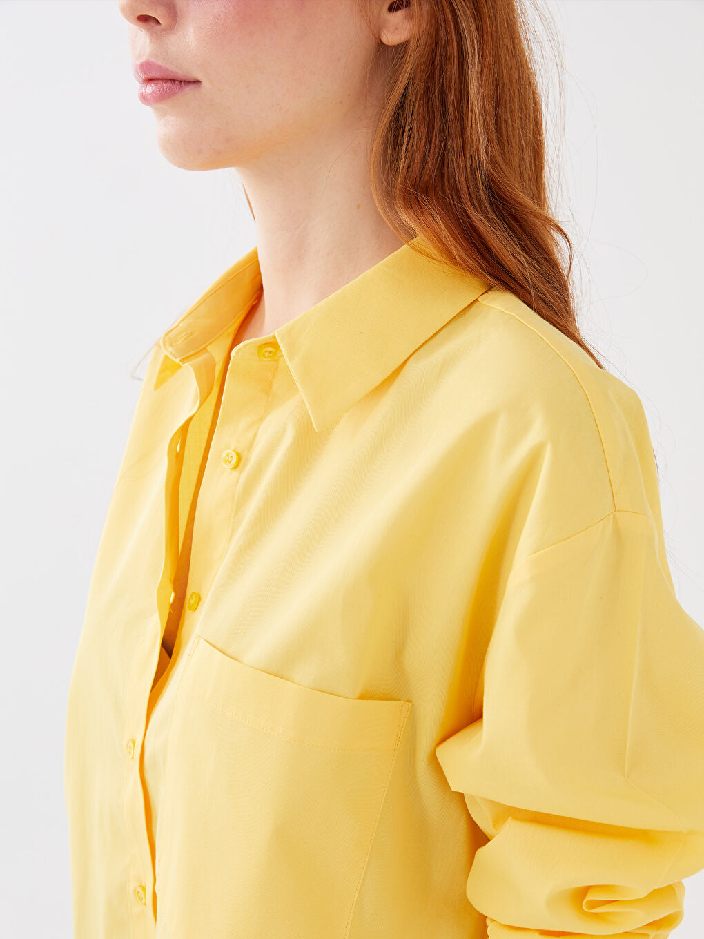 Oversize Poplin Women's Shirt-3