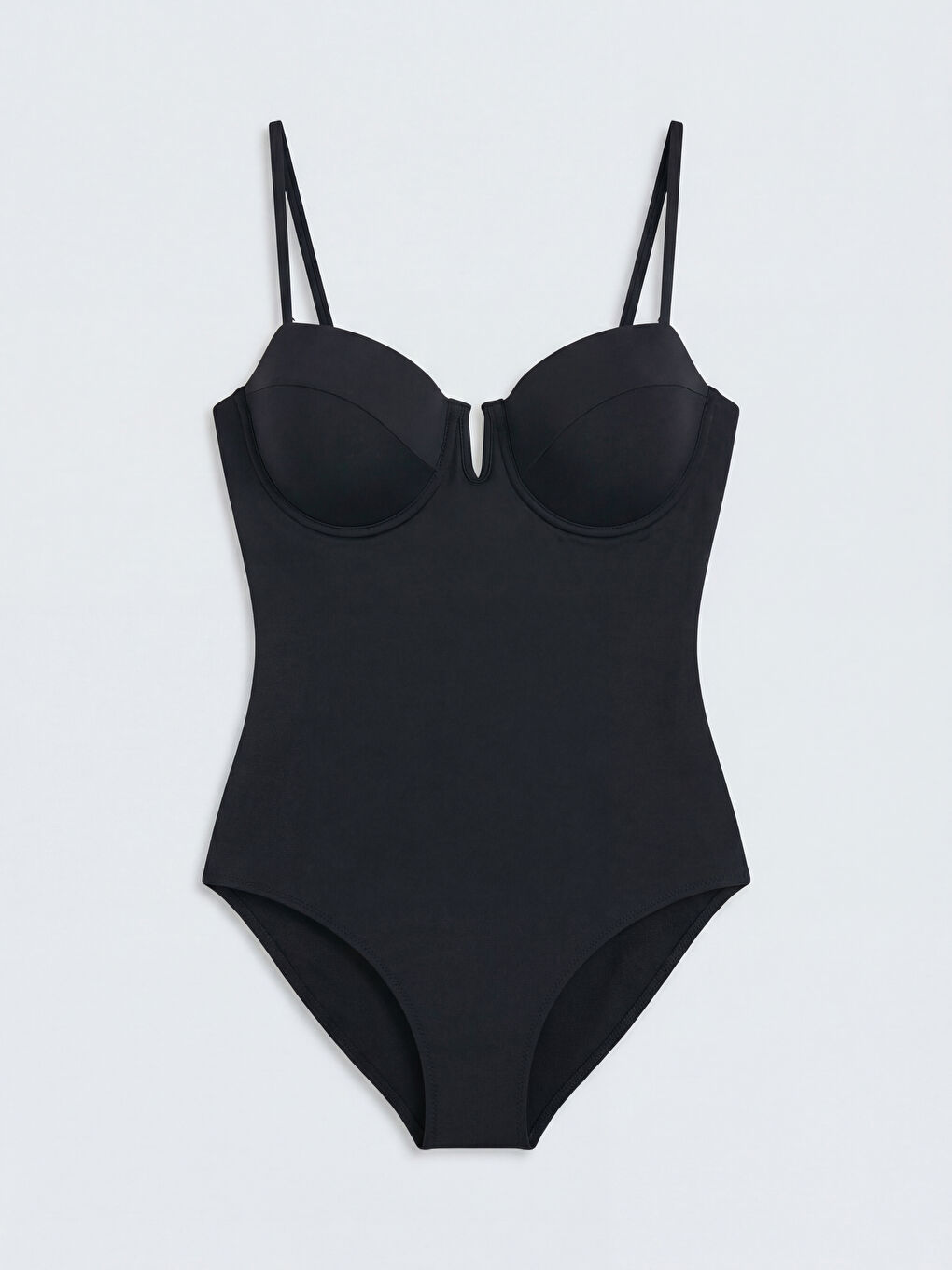 Siyah Kadın Düz Mayo