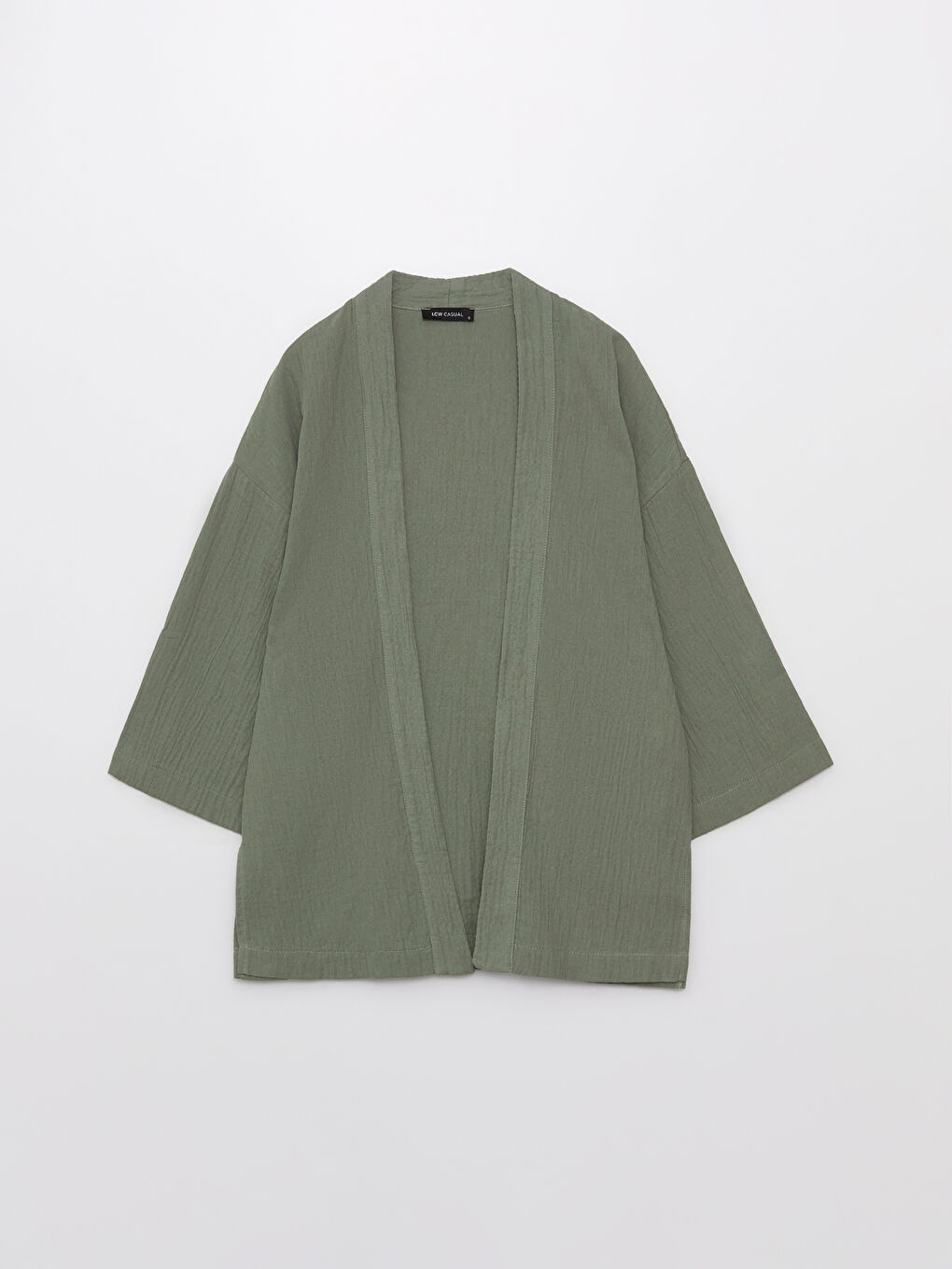 Shawl Collar Plain Oversize Women's Kimono -S3AE69Z8-GN2
