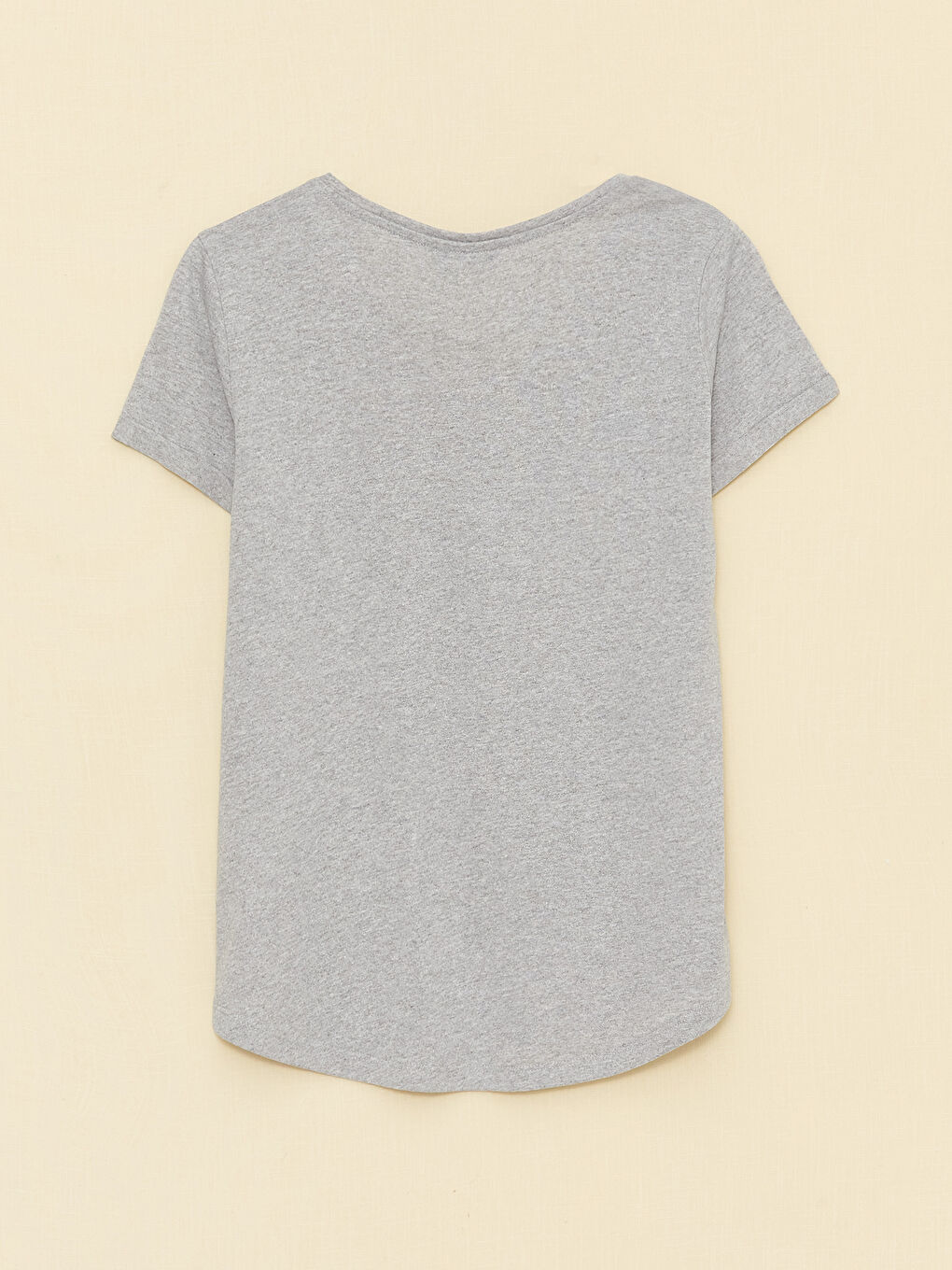 V-Neck Sequin Embroidered Short Sleeve Women's T-Shirt-6