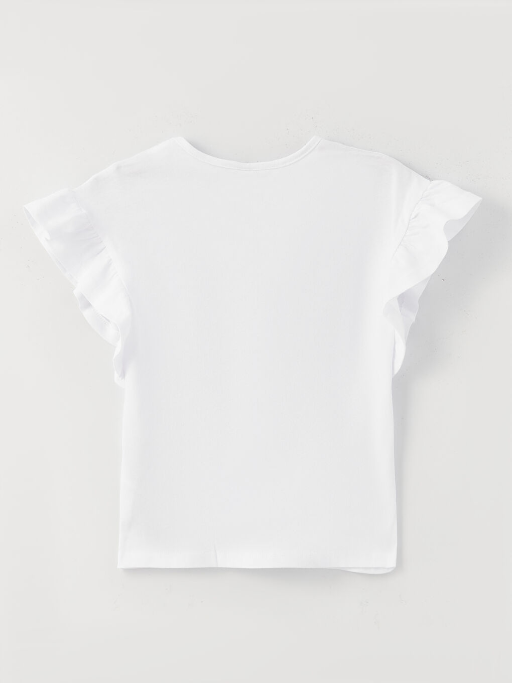 Crew Neck Embroidered Short Sleeve Girls' T-Shirt-1