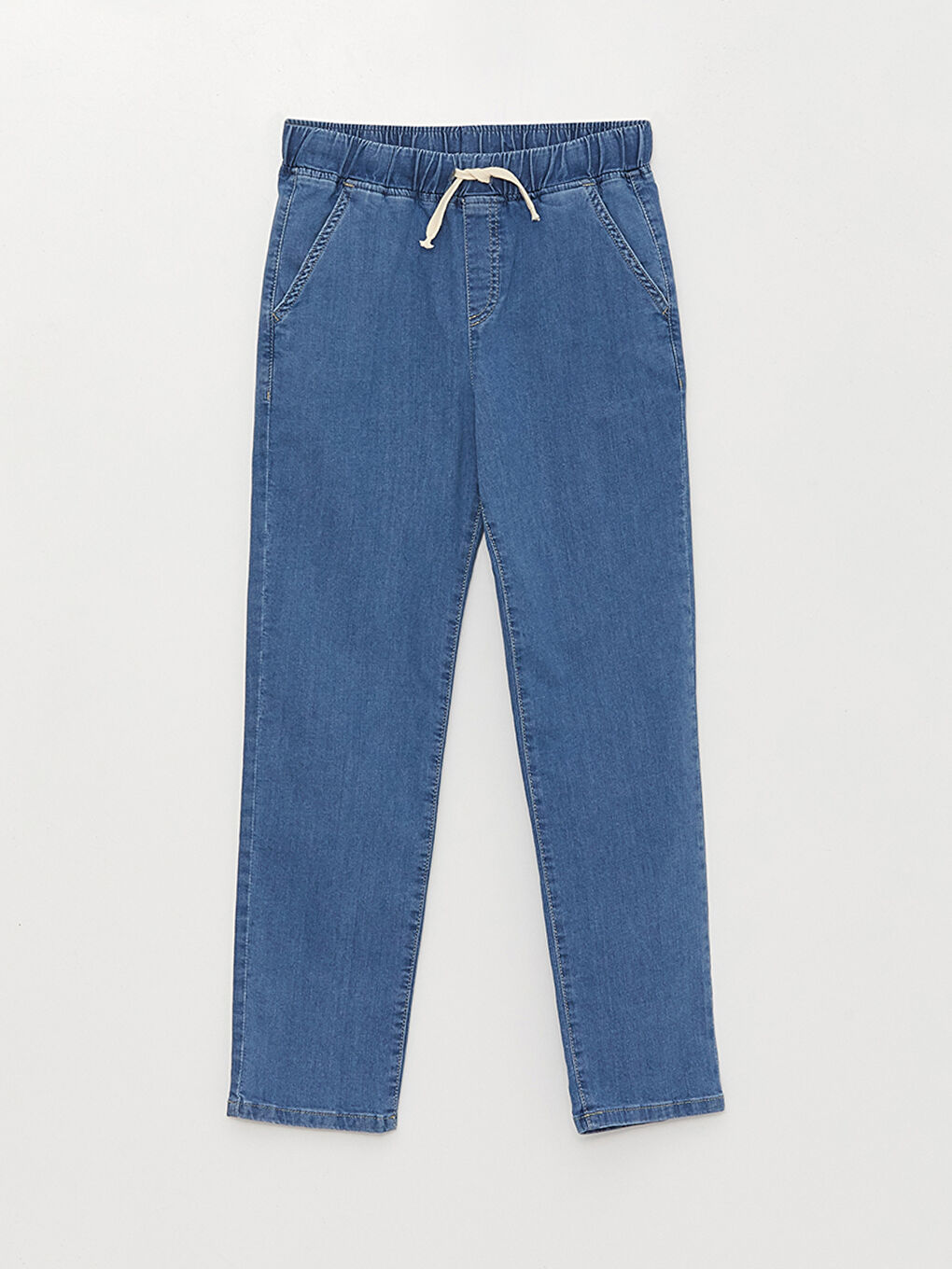 Серпімді белдік ұлдарға арналған джинс шалбар-2