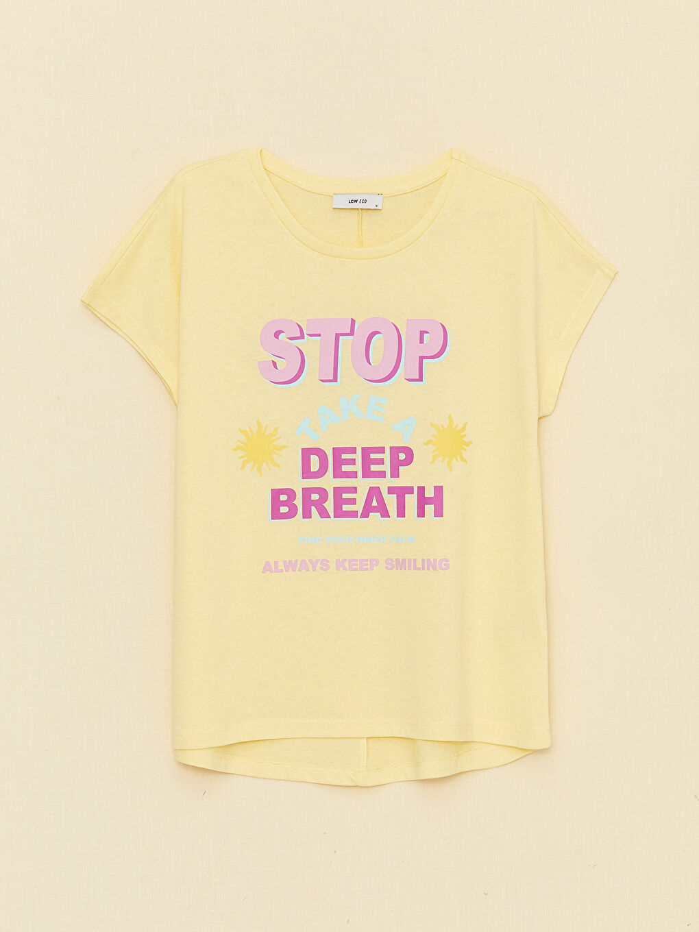 Crew Neck Printed Short Sleeve Women's T-Shirt-6