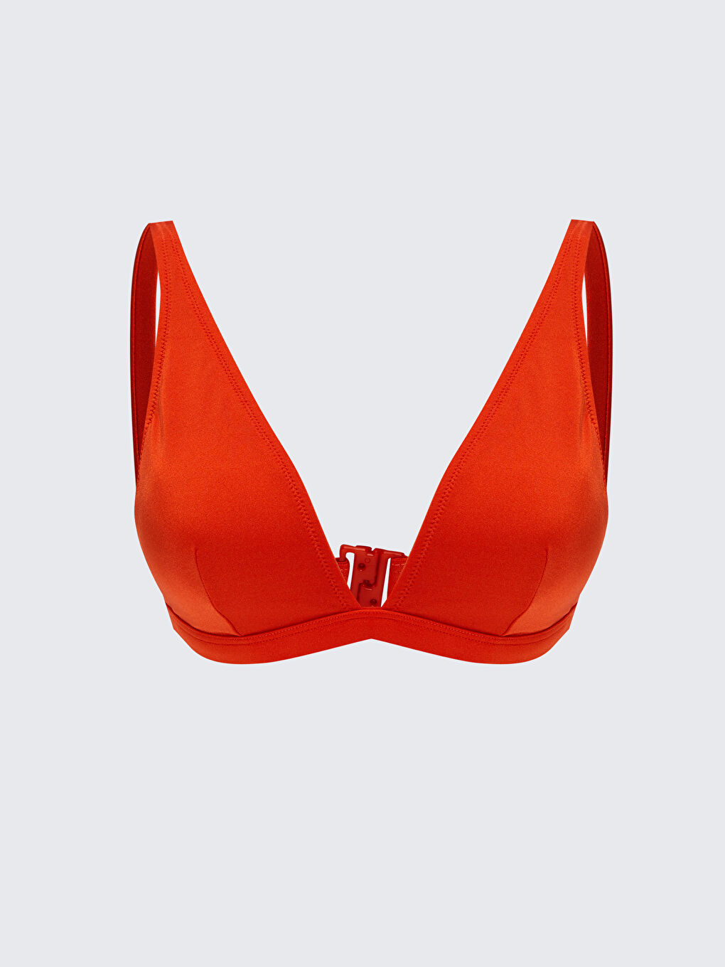 Women's Strappy Plain Bikini Top -S3AF16Z8-SV8
