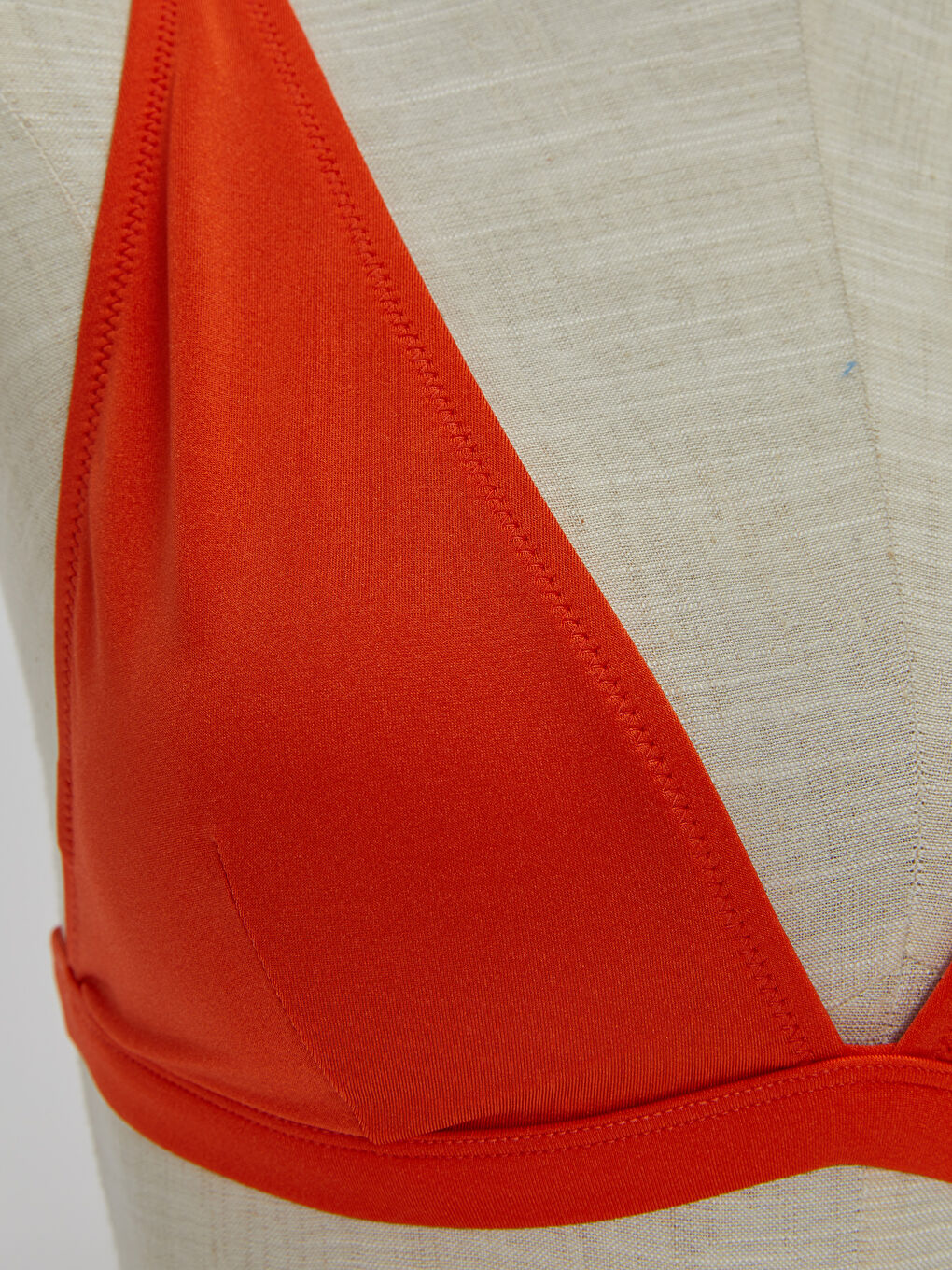 Women's Strappy Plain Bikini Top -S3AF16Z8-SV8