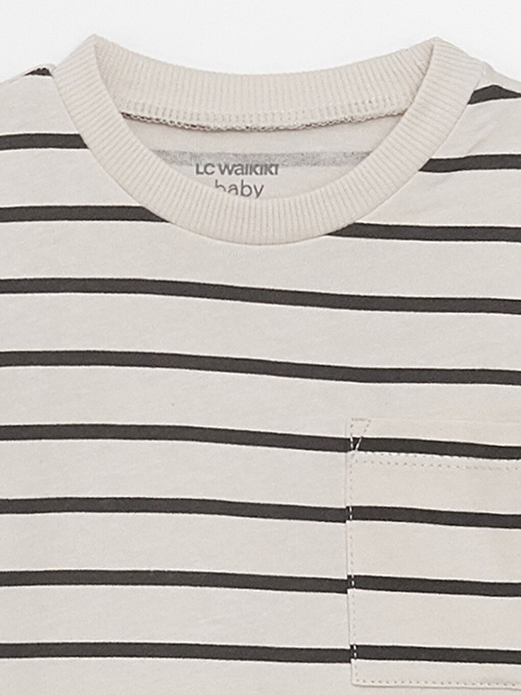 Crew Neck Long Sleeve Striped Baby Boys' T-Shirt-2