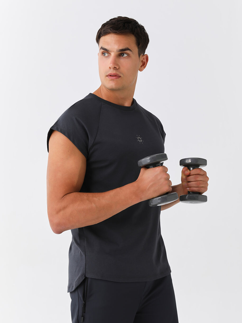 LCW SPORT Crew Neck Printed Jersey Men's Sleeveless T-Shirt -S3AF30Z8-CTJ