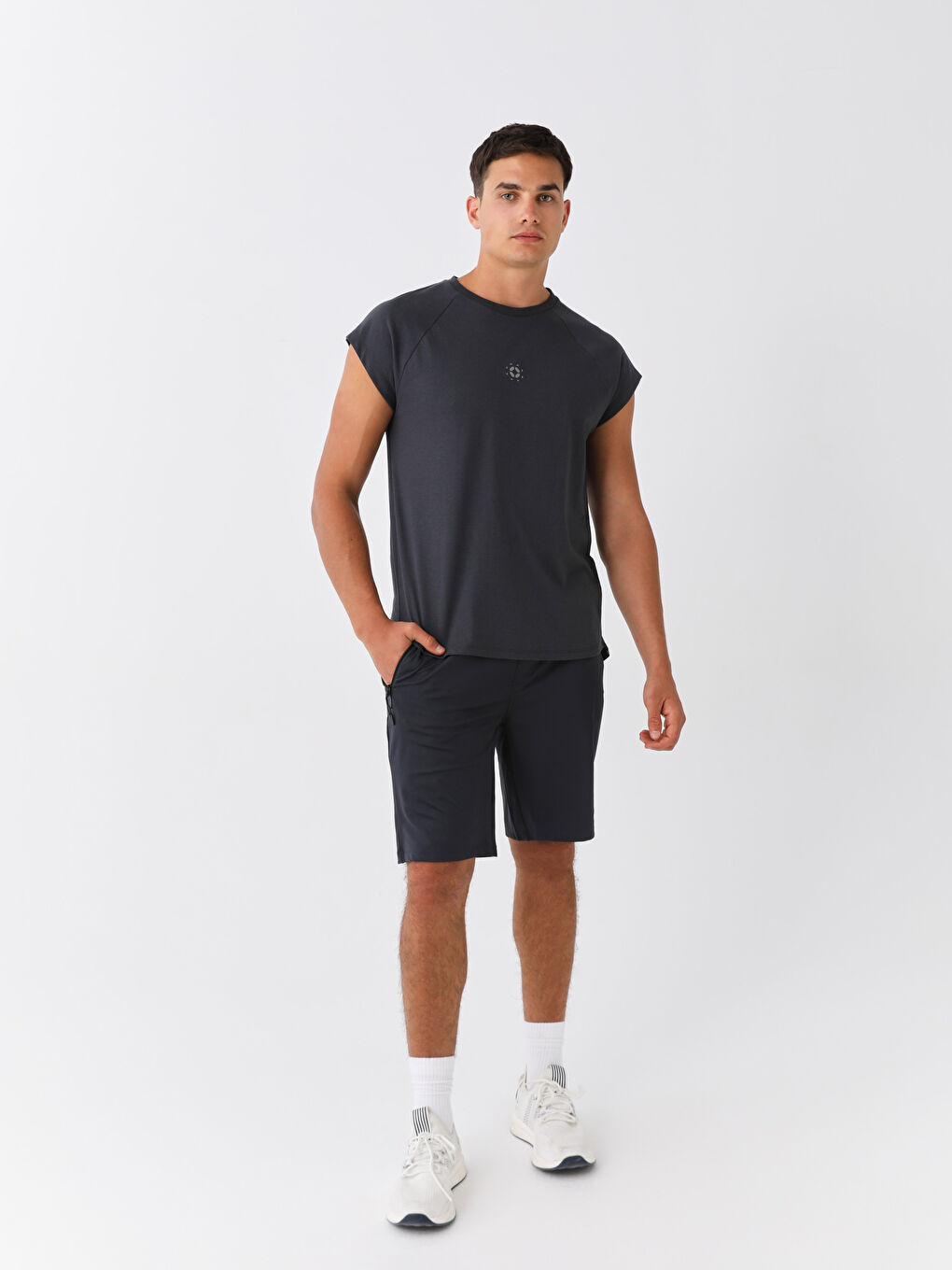 LCW SPORT Crew Neck Printed Jersey Men's Sleeveless T-Shirt -S3AF30Z8-CTJ