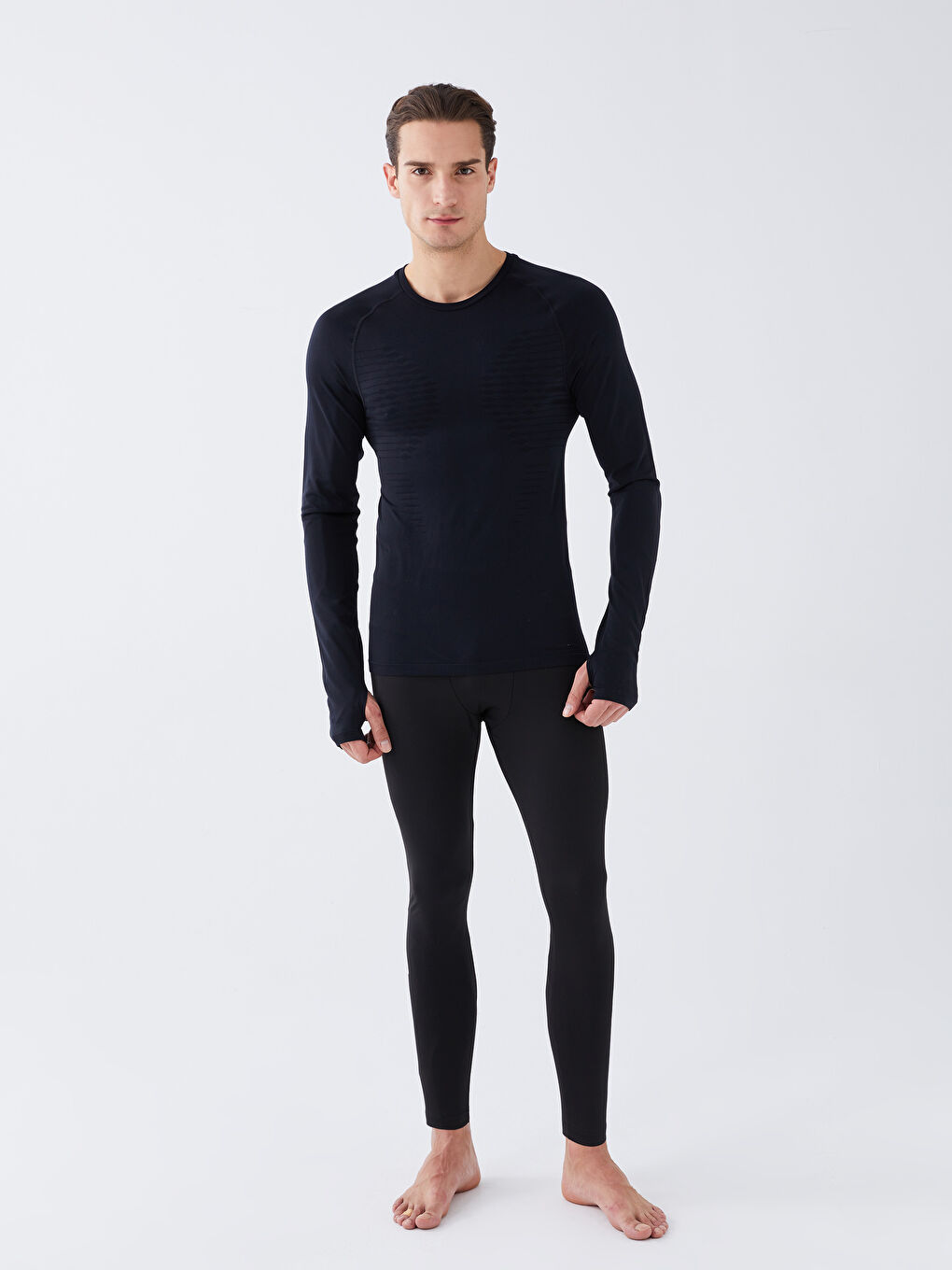 XSIDE ACTIVE Crew Neck Long Sleeve Men's Sports T-Shirt -S3AF34Z8-CVL